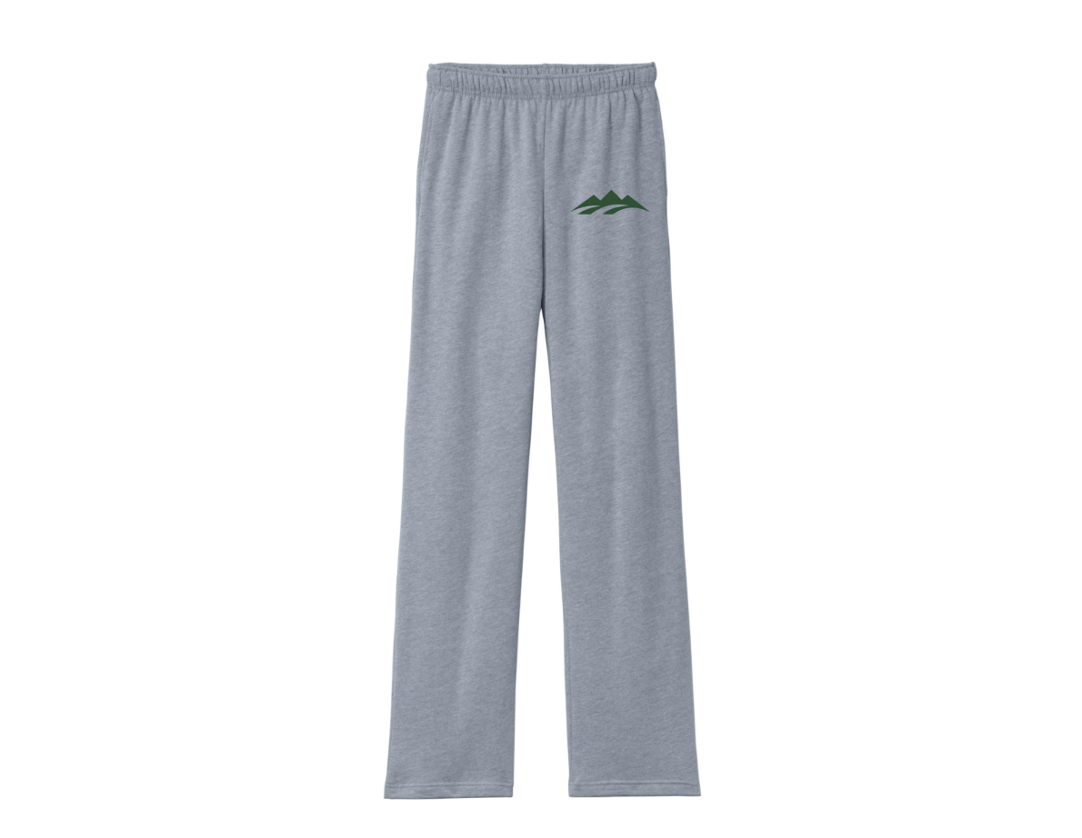 Uncuffed Gray Sweatpants