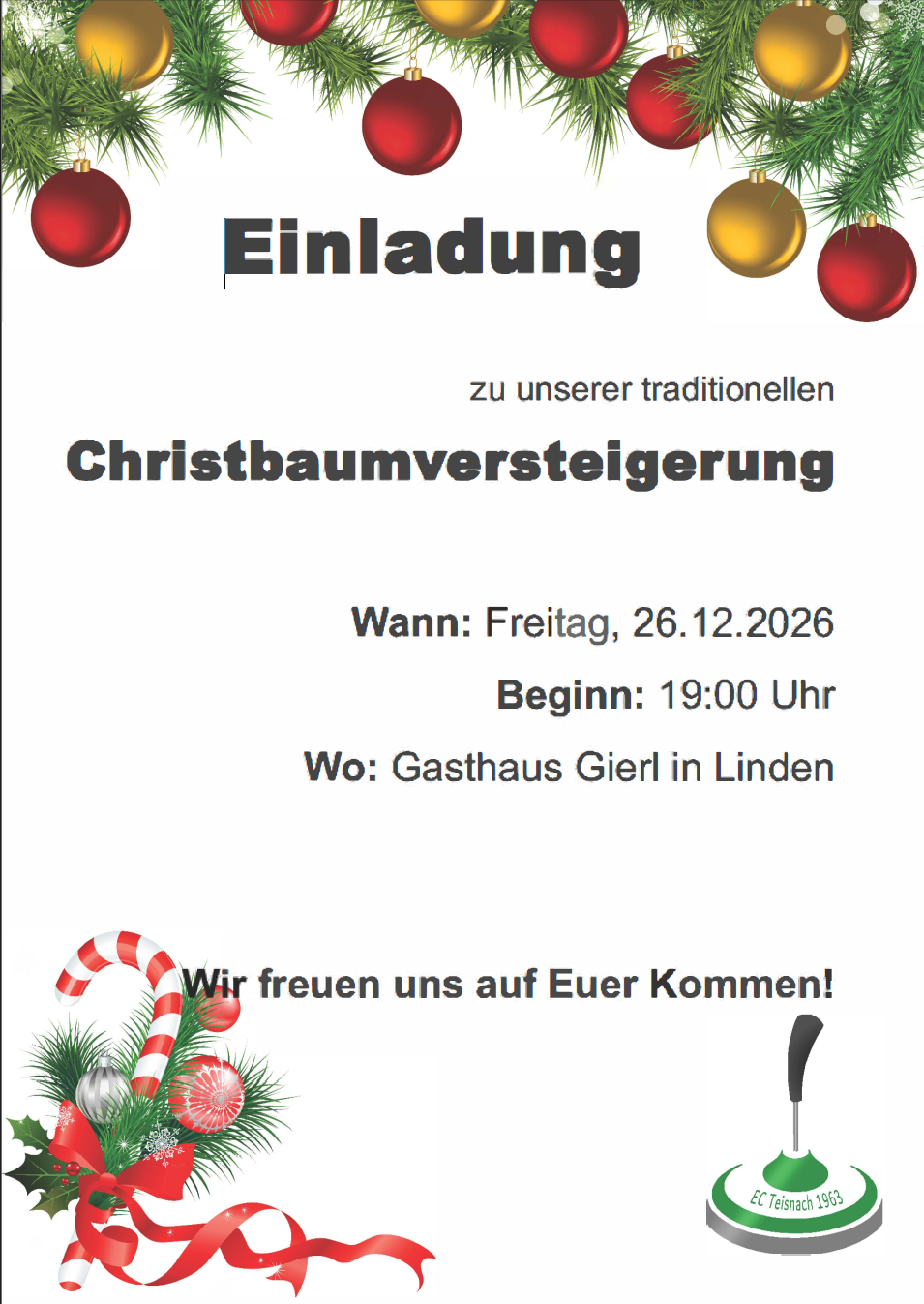 Christbaumversteigerung 