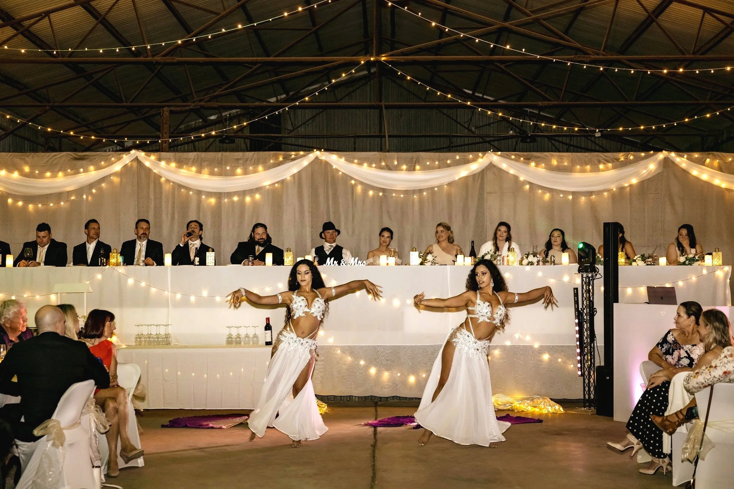 the zarina bellydance twins performing live at a wedding event in Perth Australia