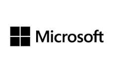 Microsoft logo with a four-square window icon and the word 'Microsoft'