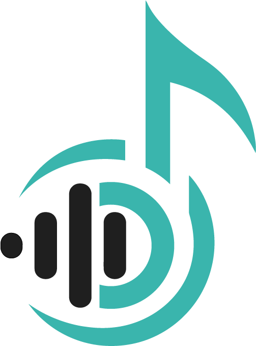 Abstract logo featuring a black and teal design with a stylized lowercase 'b' and 'd' intertwined.