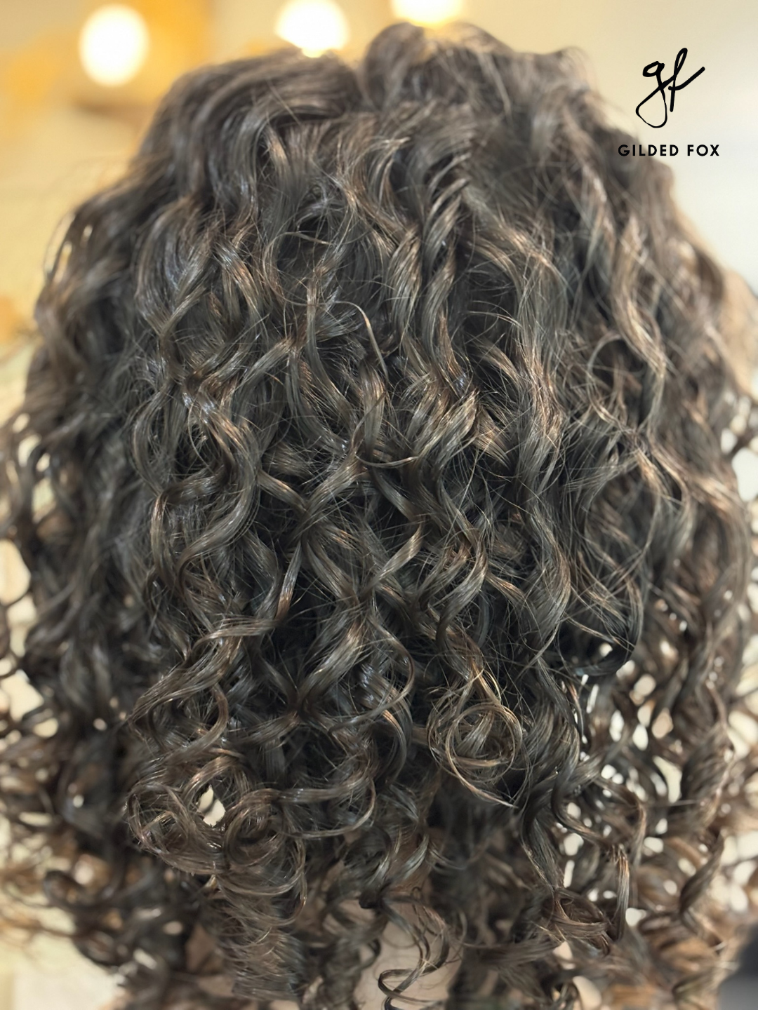 Curly hair transformation result at Gilded Fox Portland Oregon curly hair salon