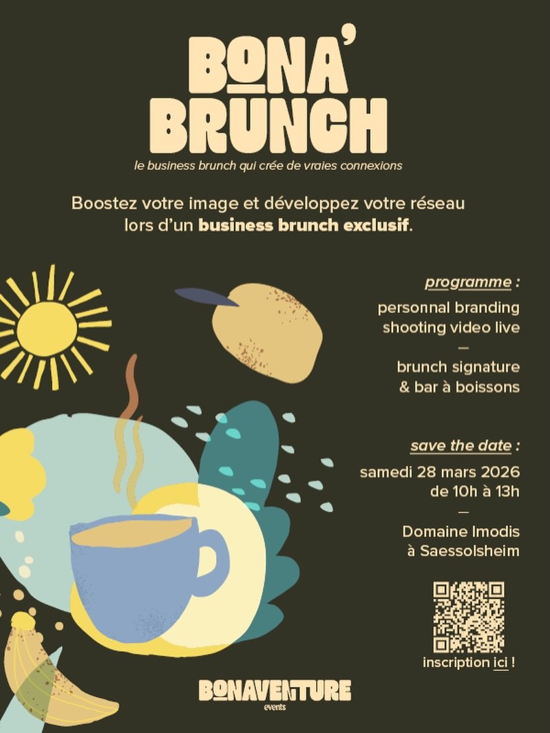 🔖 SAVE THE DATE 
28 MARS 2026 

Boostez votre image et d&eacute;veloppez votre r&eacute;seau lors d&rsquo;un business brunch exclusif.

Au programme : &eacute;changes, reseautage, bonne nourriture, mais aussi la possibilit&eacute; (non obligatoire) 