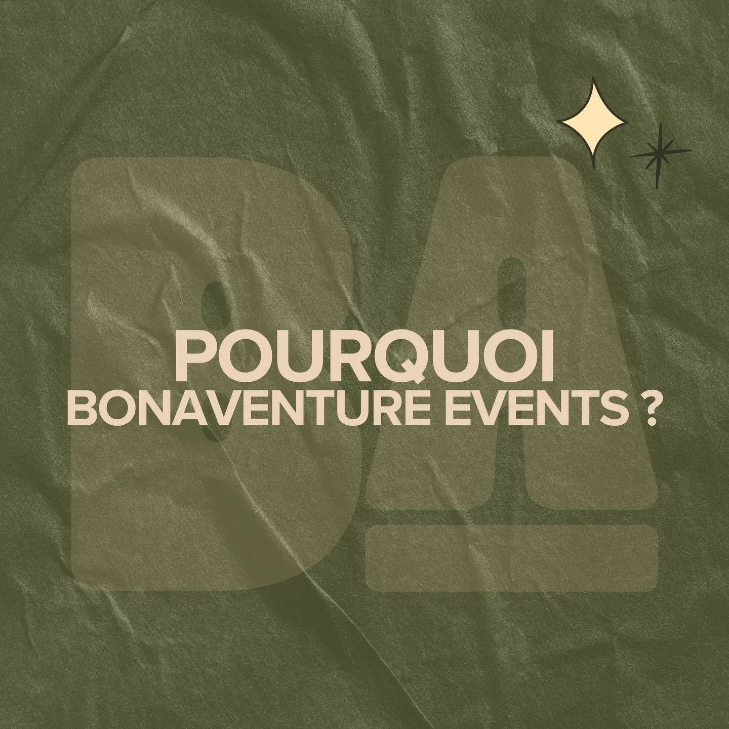 Pourquoi choisir Bonaventure Events pour votre prochain &eacute;v&eacute;nement ? 🤝

Parce qu&rsquo;organiser un &eacute;v&eacute;nement ne devrait jamais &ecirc;tre une charge mentale pour vous. Travailler avec nous, c&rsquo;est l&rsquo;assurance d