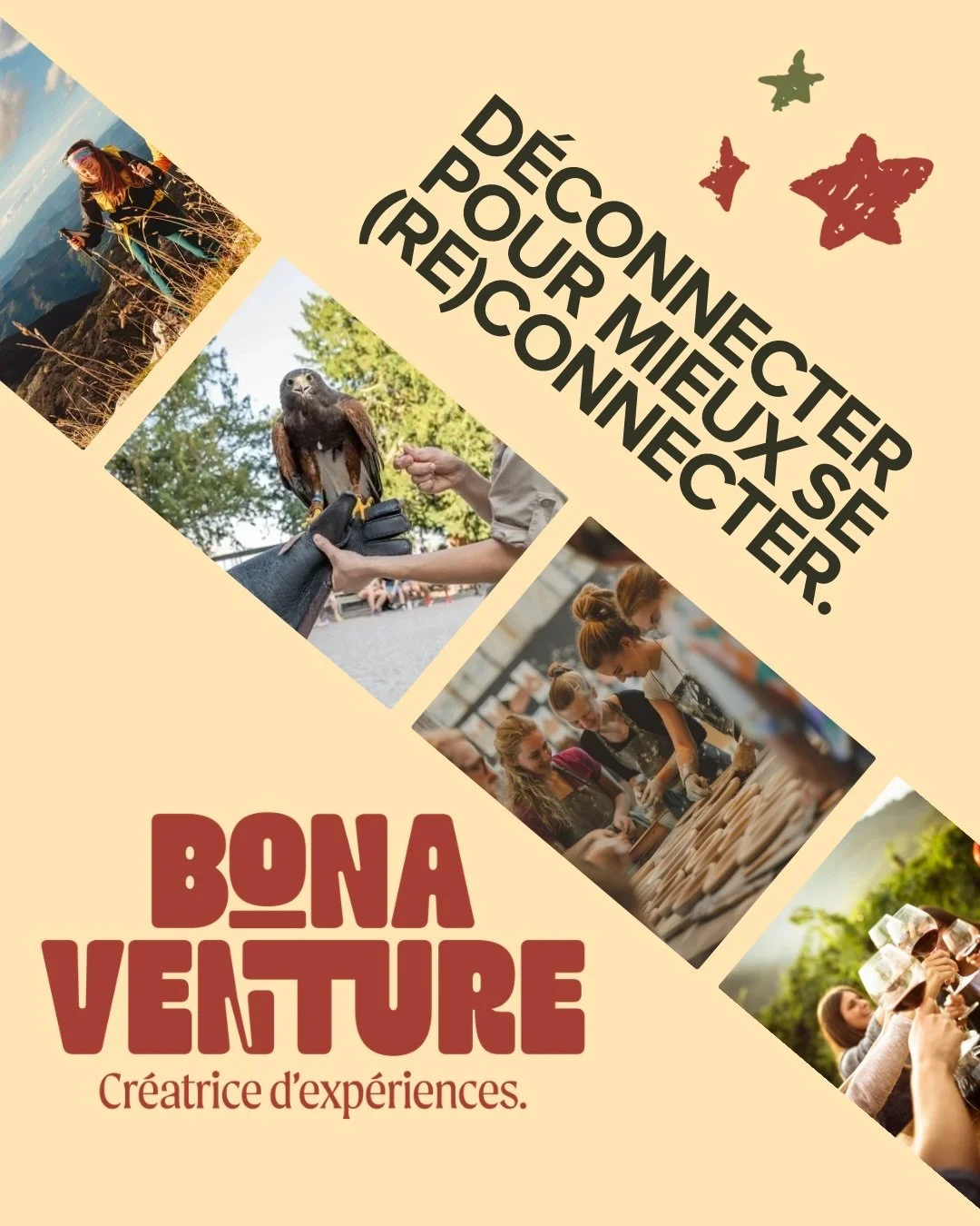 Plus qu&rsquo;un &eacute;v&eacute;nement, une immersion. 🌲🐎

Dans un monde toujours plus digital, on a tendance &agrave; oublier l&rsquo;essentiel : les vraies interactions et la puissance du collectif. Chez Bonaventure Events, on vous propose une 
