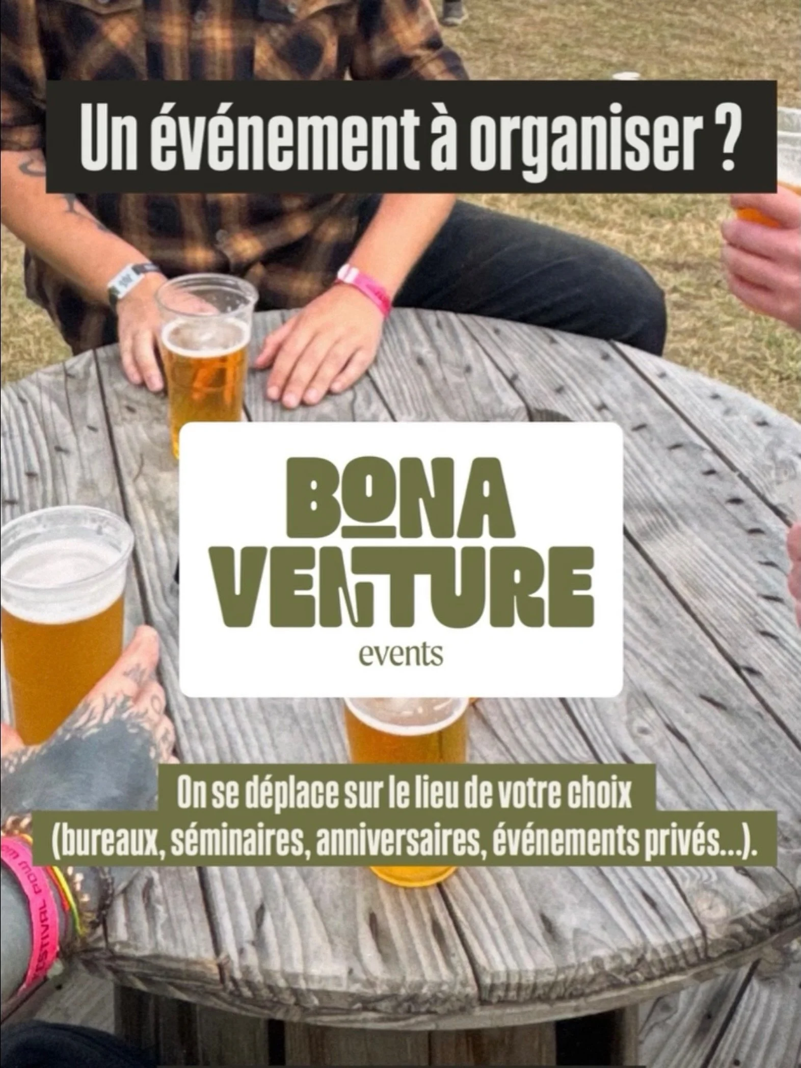 contactez nous 📞
par mail contact@bonaventure-events.fr
par t&eacute;l&eacute;phone 06.07.51.22.11