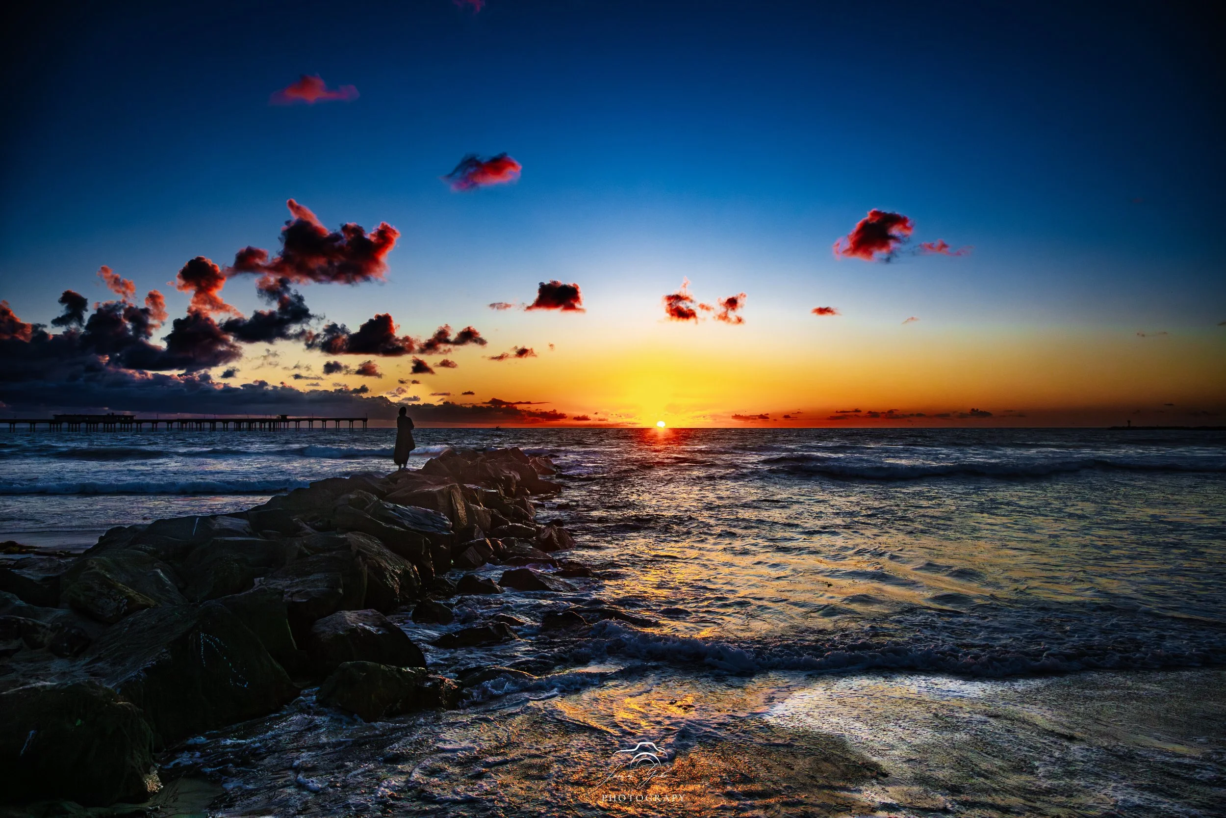 Sunset from Ocean Beach, San Diego