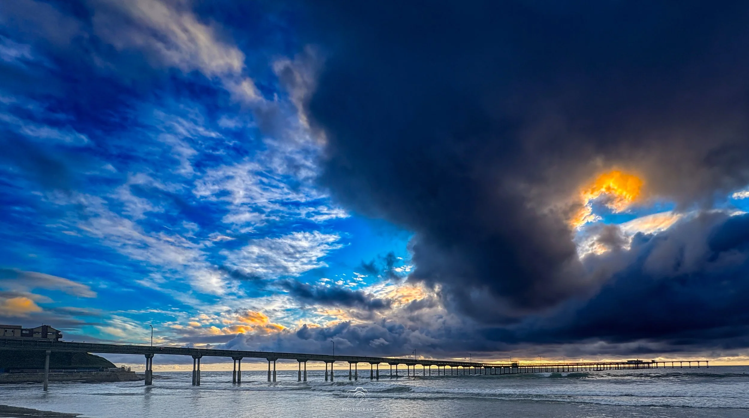 Unique & Moody Sunset in Ocean Beach, San Diego