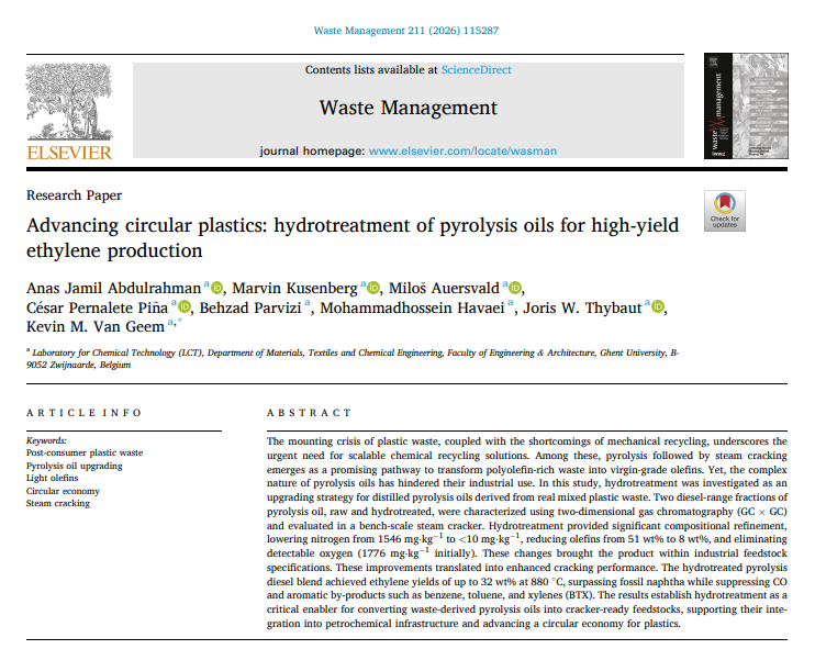 NEW publication in Waste Management