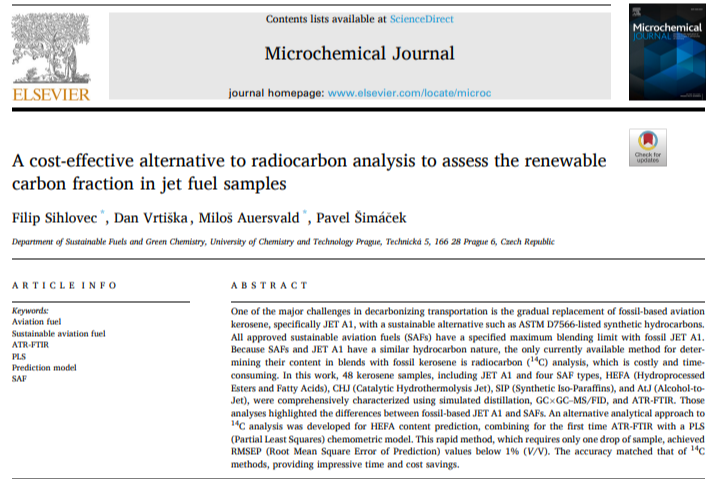 NEW publication in Microchemical Journal