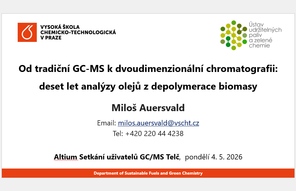 Agilent GC/MS Instrumentation User Meeting
