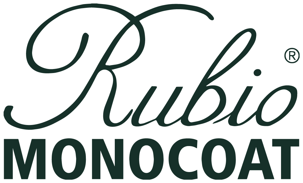 Rubio Monocoat logo in black text, with "Rubio" in cursive and "MONOCOAT" in capital letters.