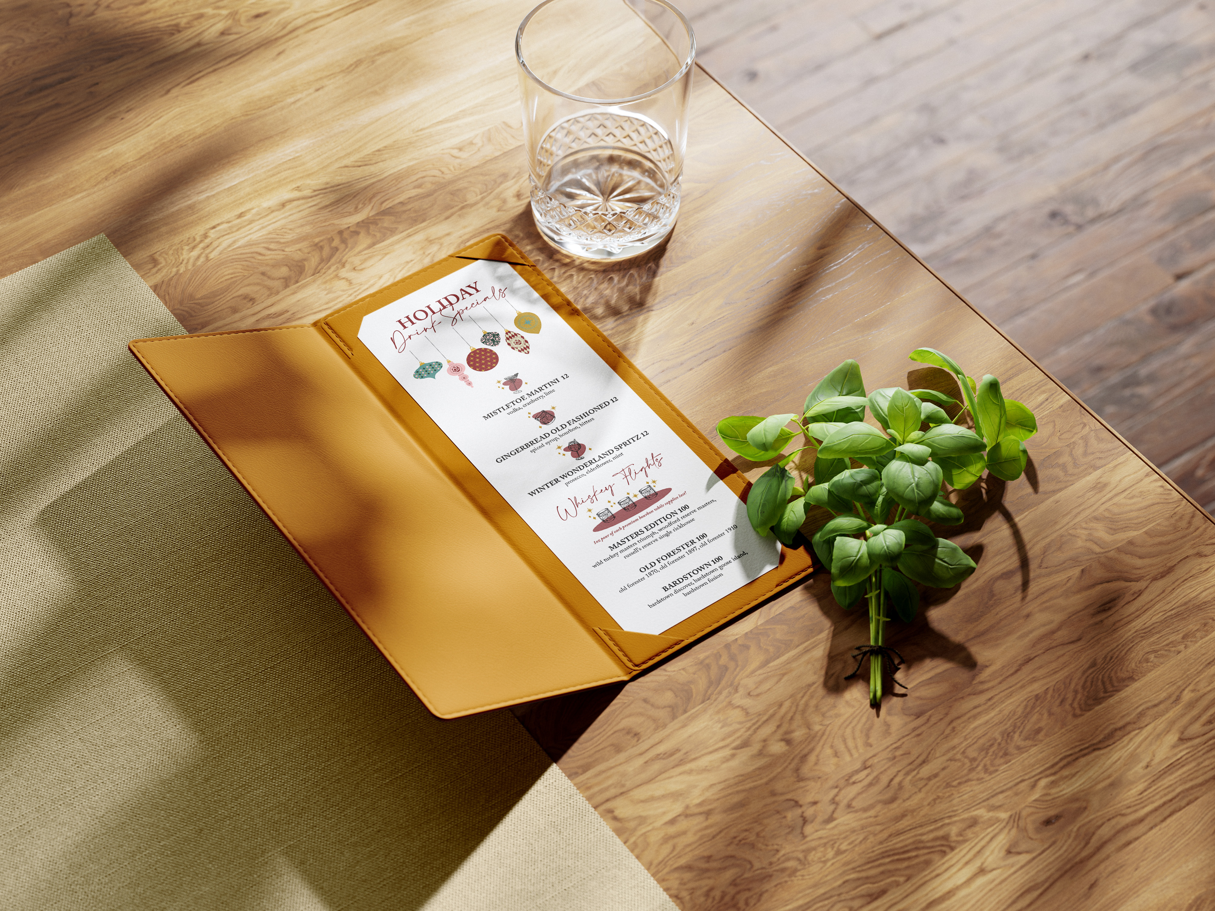 Holiday Menu Design