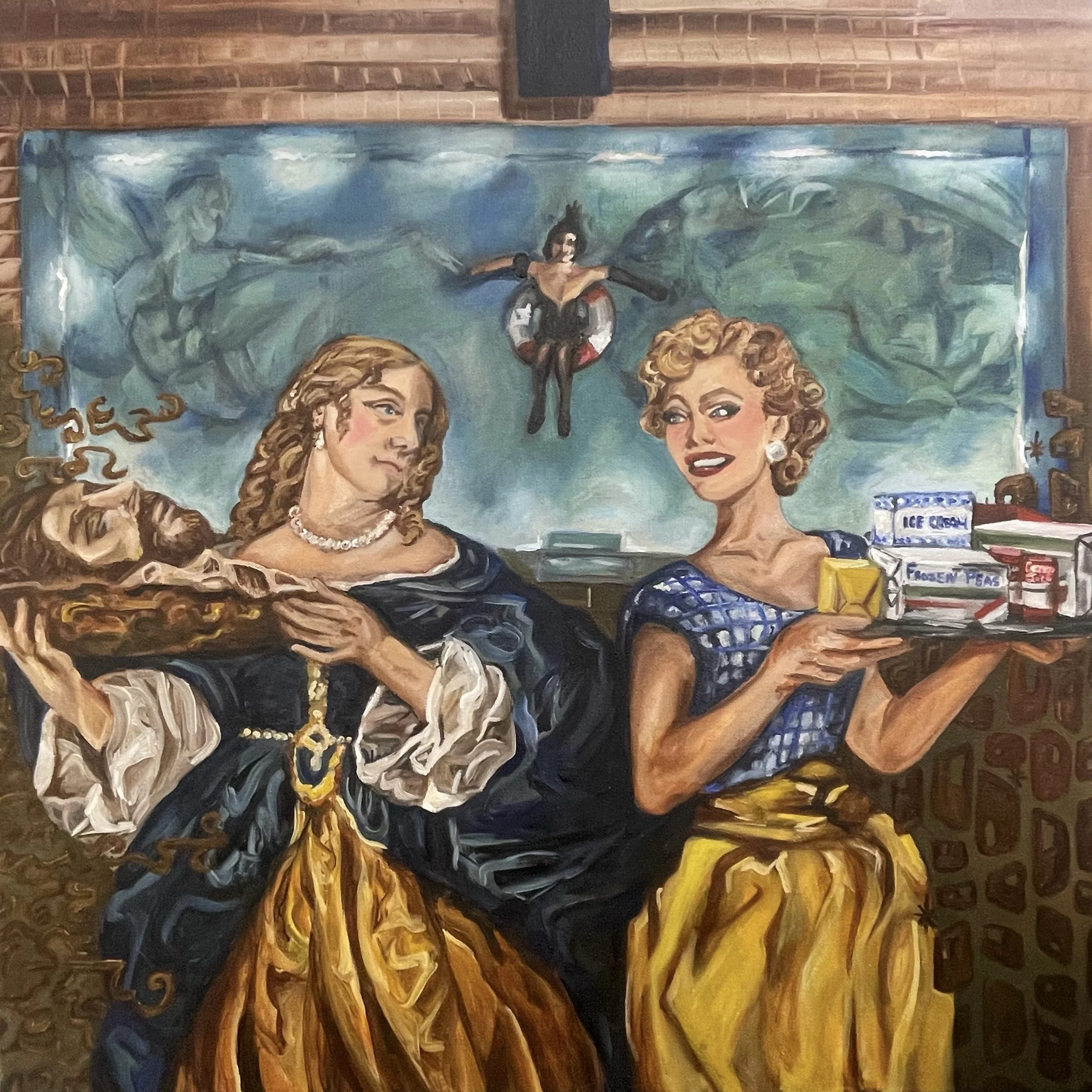 Seven Degrees, oil on canvas, 20x20, 2024