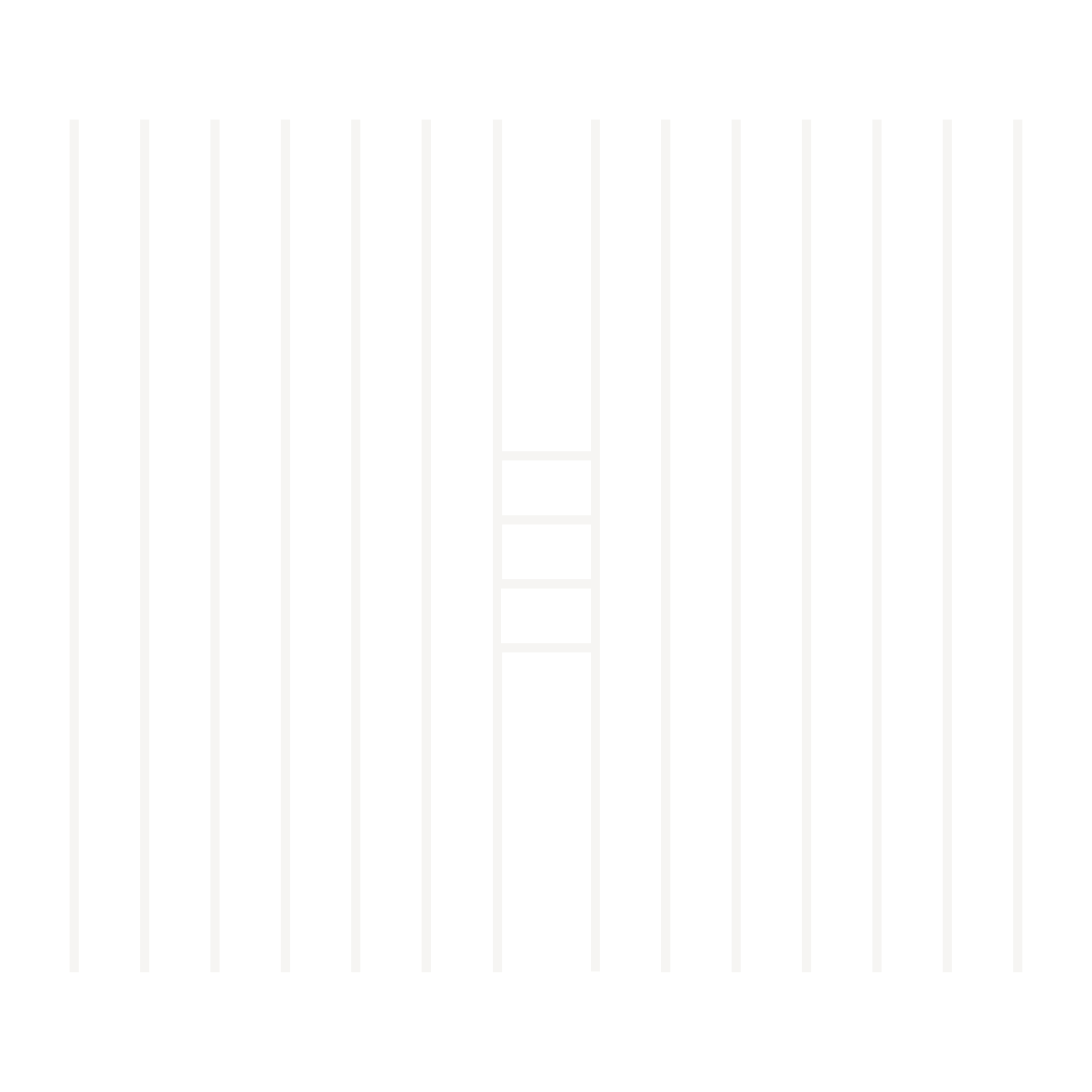 Black background with white vertical lines and a ladder in the center.