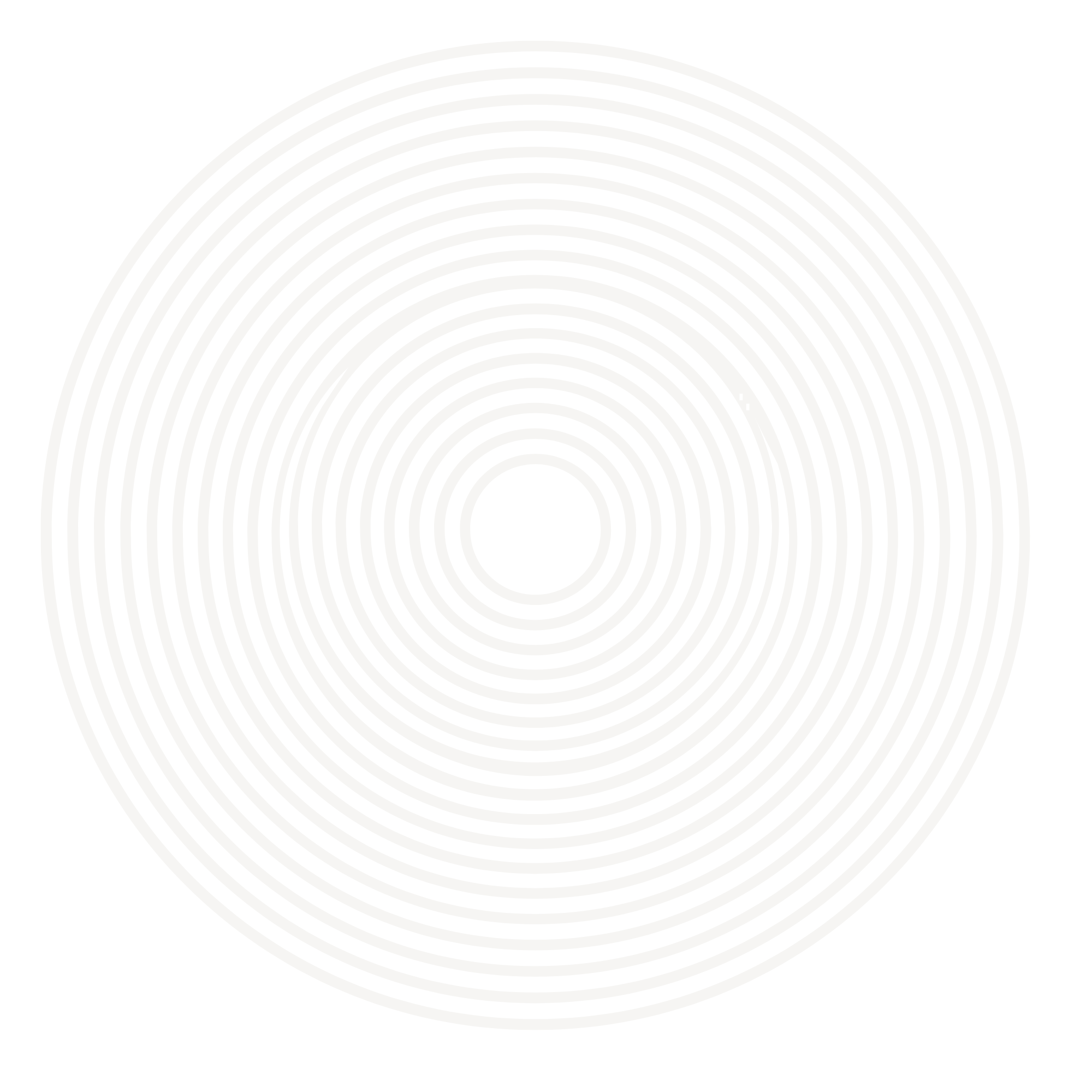 Black background with concentric white circles creating an optical illusion effect.