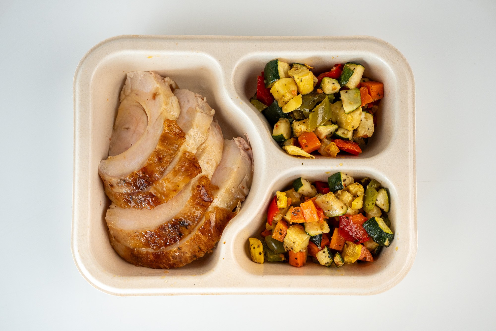 Herb Roasted Turkey Breast with Mixed Vegetables