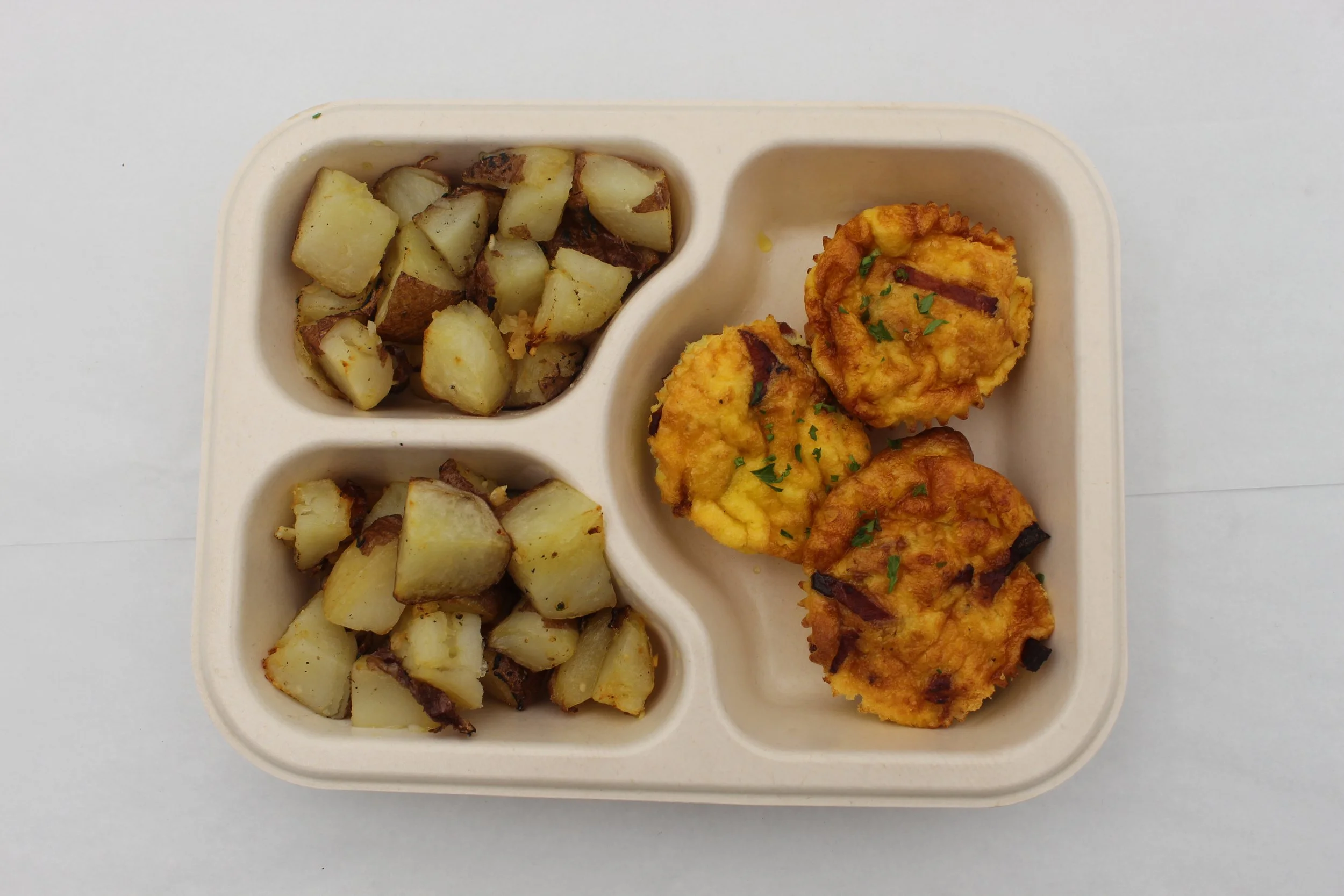 Turkey Bacon Egg Bites with Oven Hash Browns