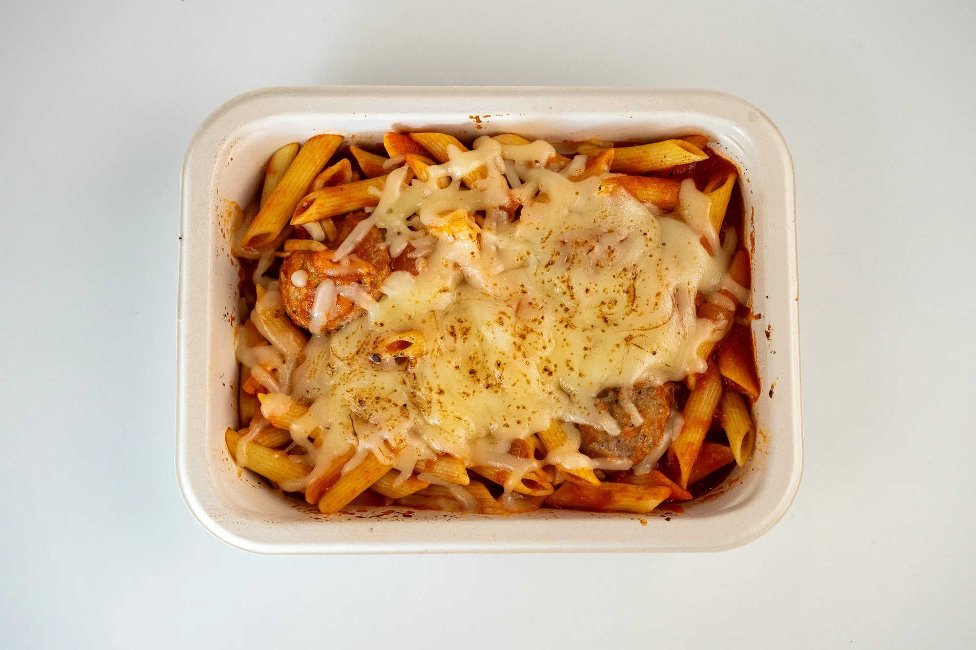 Baked Ziti with Turkey Meatballs