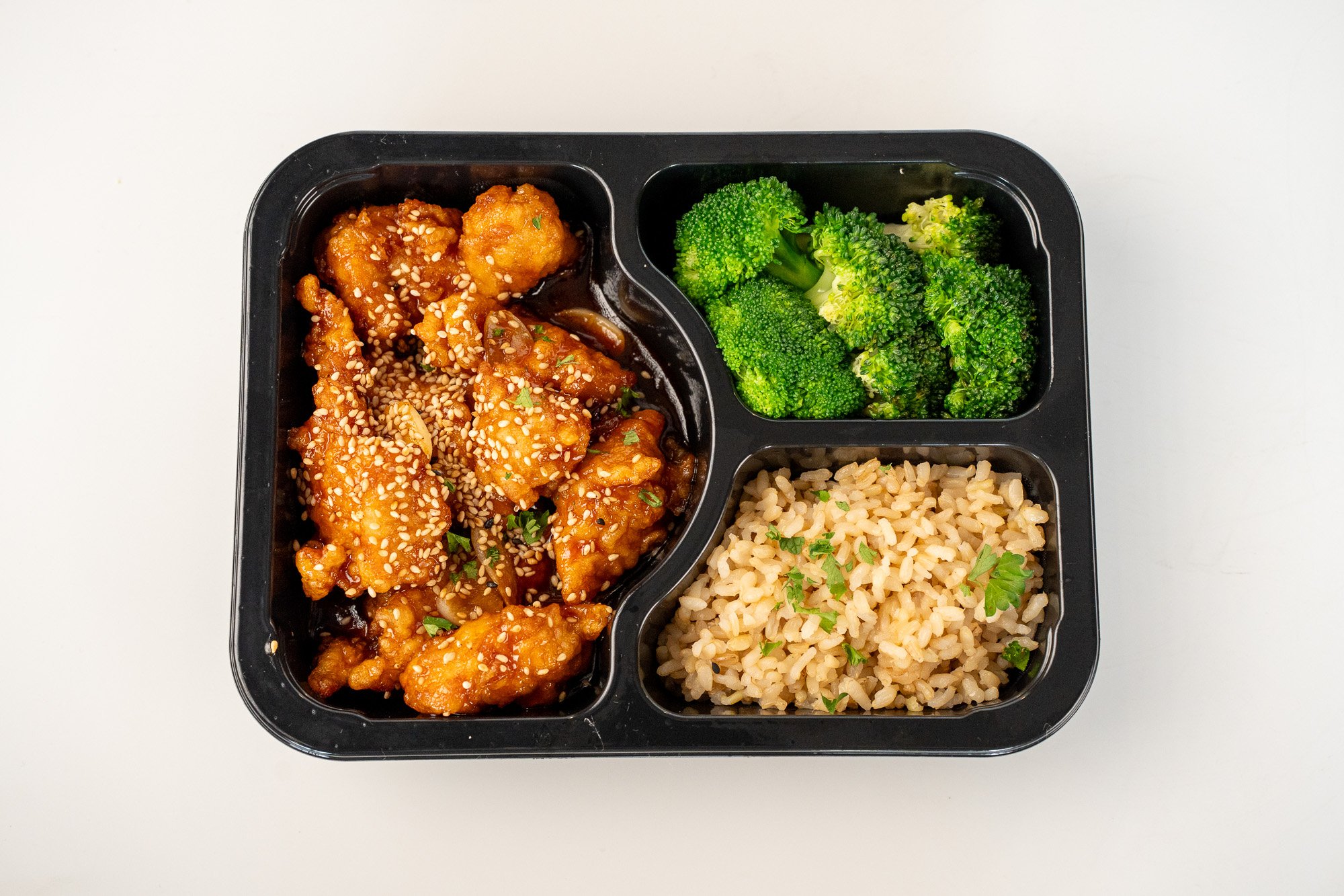 Sesame Chicken Lite with Brown Rice