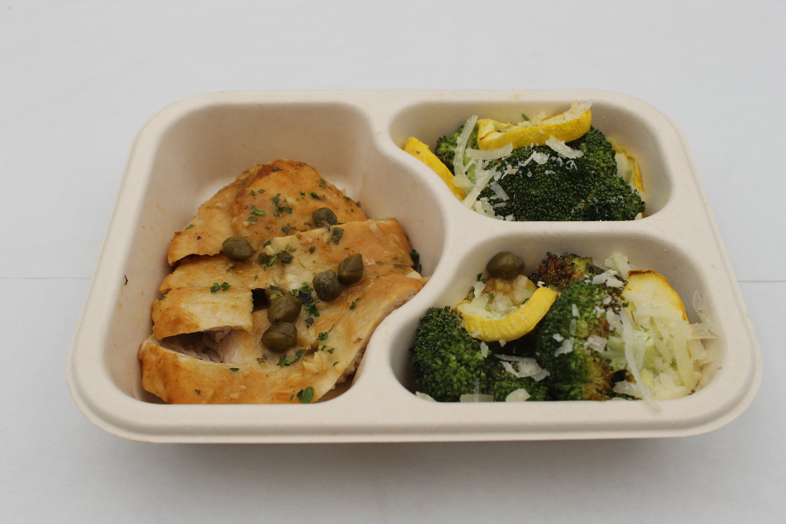 Chicken Piccata with Parmesan Vegetable Blend