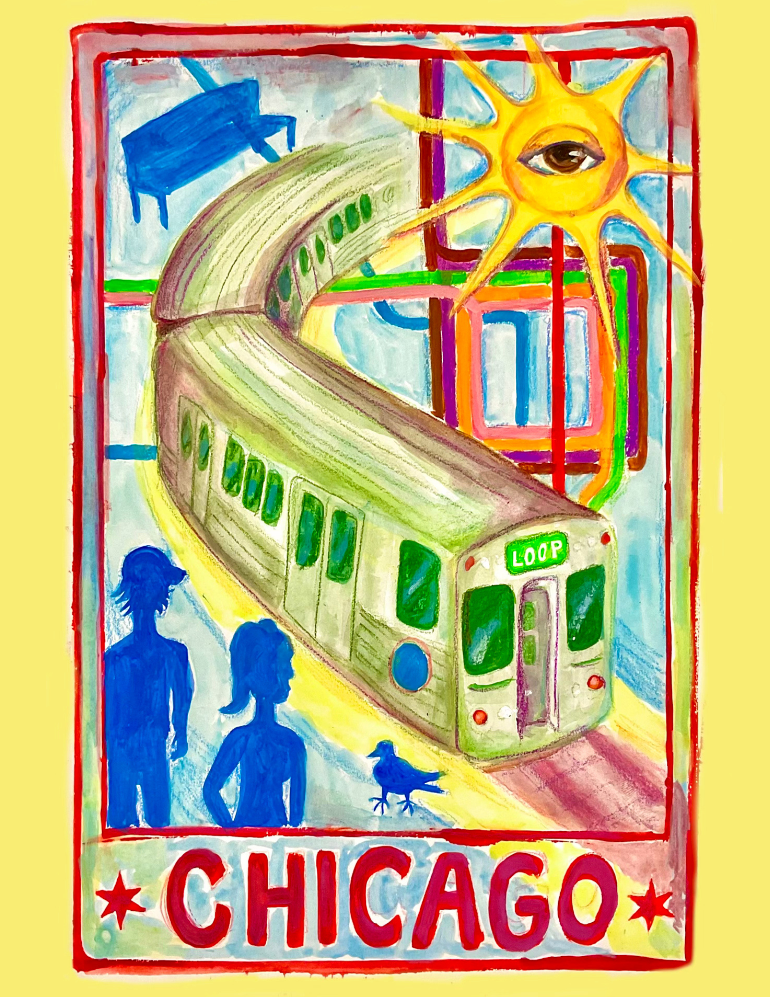 Chicago Postcard, 5 x 7