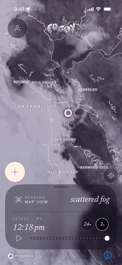 foggy 2 hour playback of fog moving