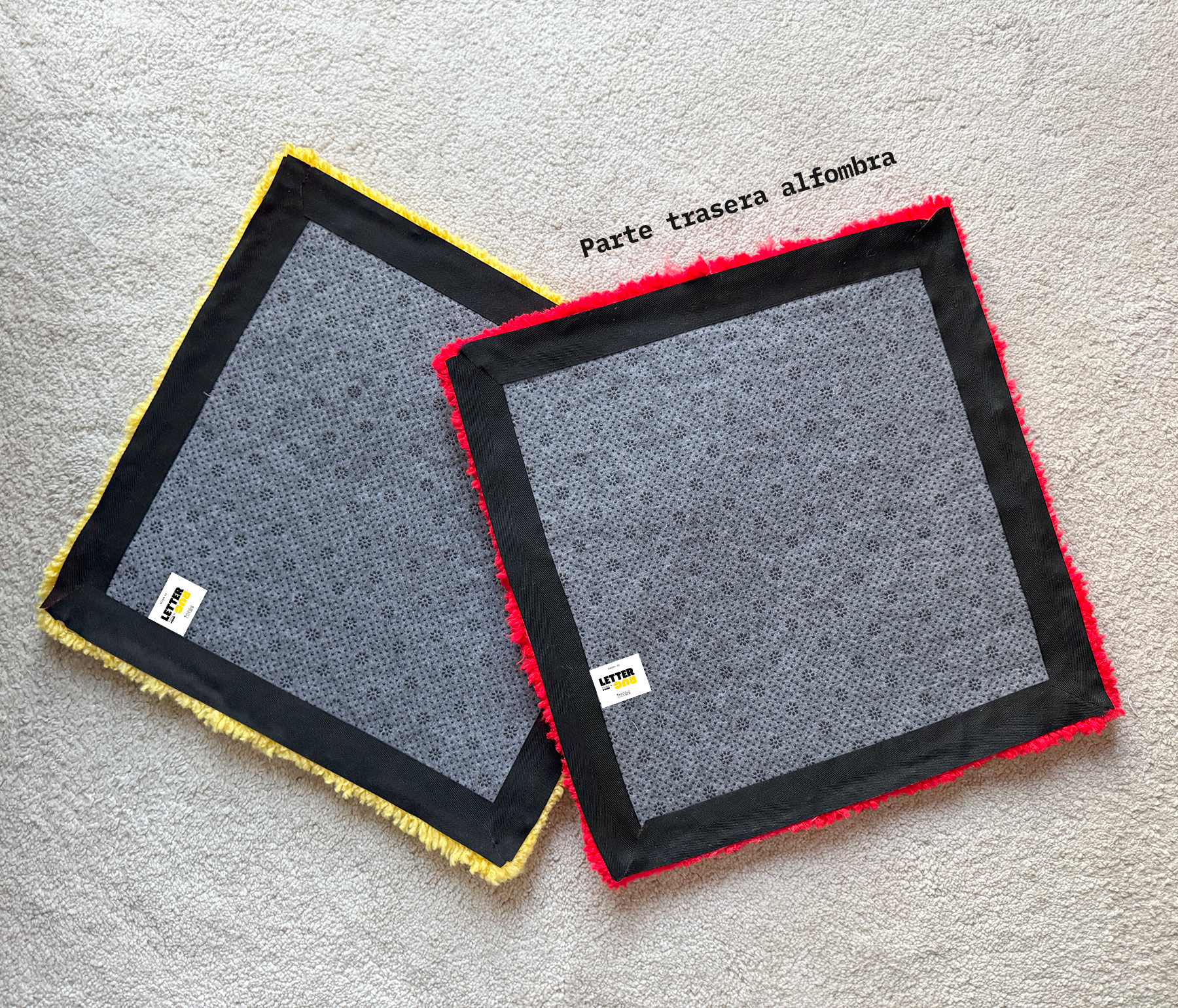 acabado antideslizante de alfombra