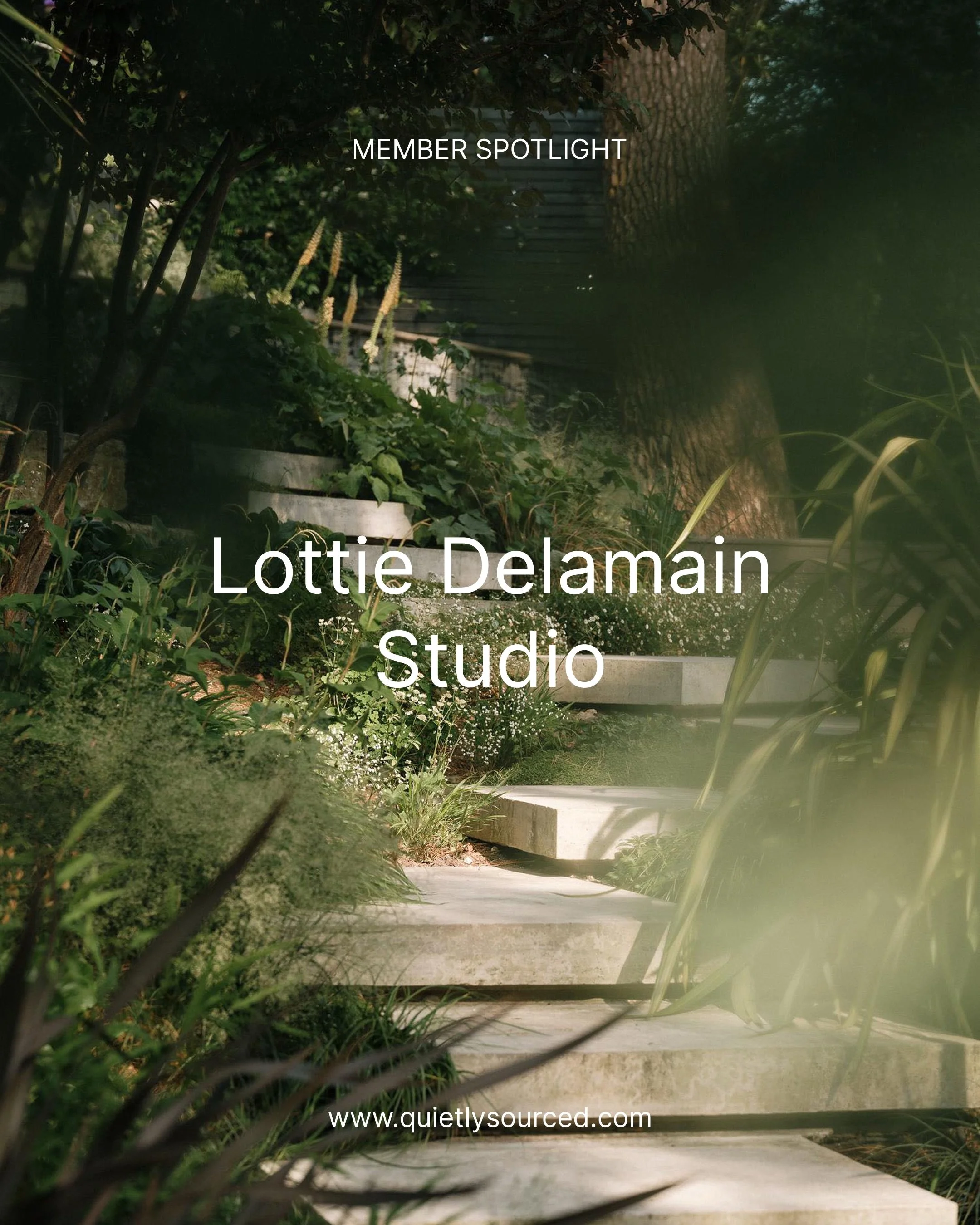 QS MEMBER SPOTLIGHT: @lottie_delamain 

&ldquo;Gardens are precious spaces that can transform how we live - they tie us to the seasons, help us feel connected to nature, and tell stories about who we are, the lives we live and where we are in the wor