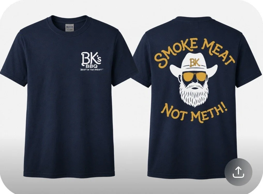 Smoke Meat Not Meth - Navy Blue.jpeg