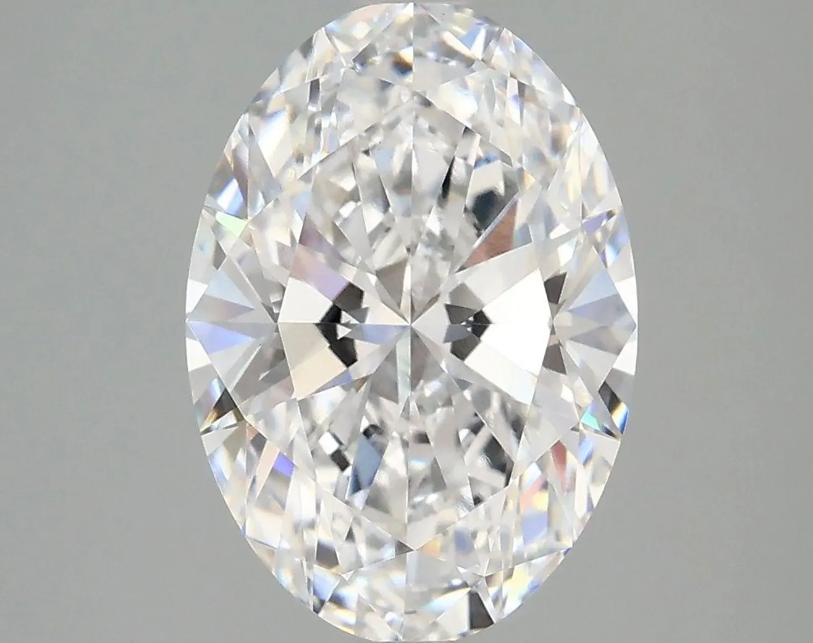 3.06ct D VVS2 Oval Lab Diamond