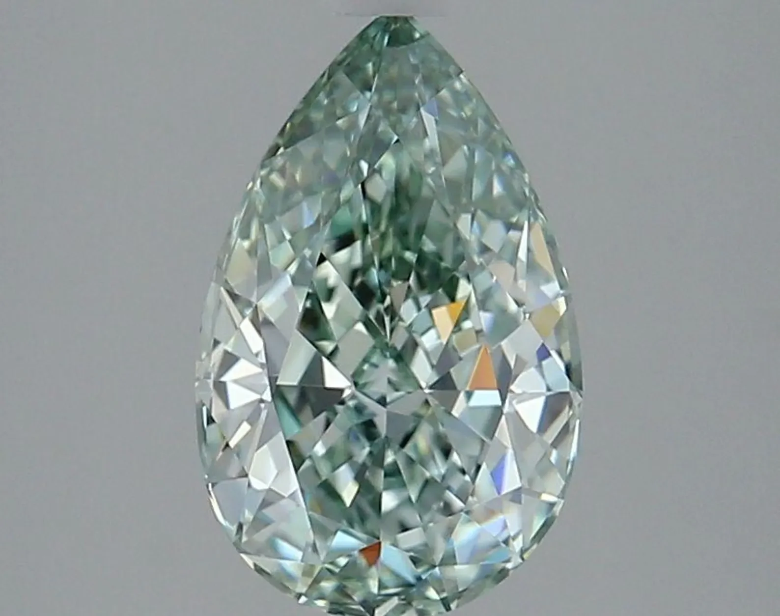 2.02ct Fancy Intense Green IF Pear Lab Diamond