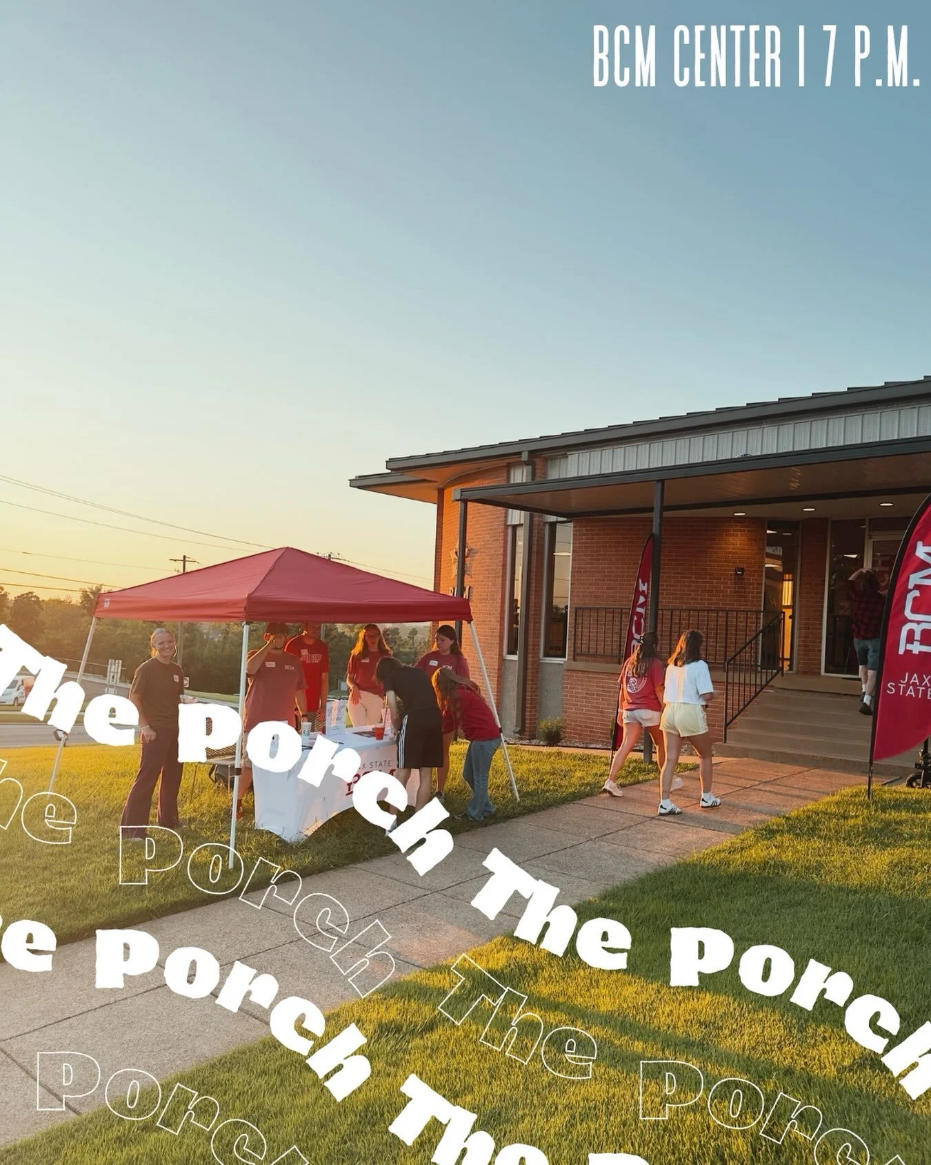 Join us for The Porch TONIGHT!!!

We are looking forward to a night of worship and a time to grow together!!

🕦 7:00
📍801 Pelham Rd N

We can&rsquo;t wait to see you there!🙌

#theporch #bcm #jaxstate #worship #faith