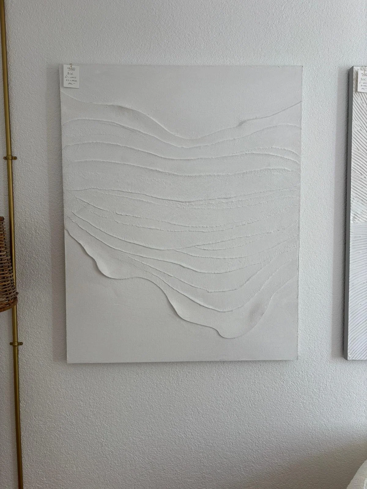 ÖLBILD WEISS 80 x 100 x 2