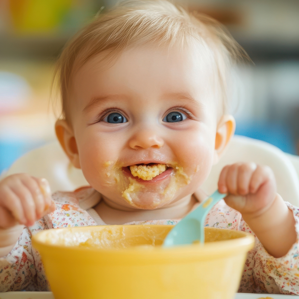 bébé en train de manger