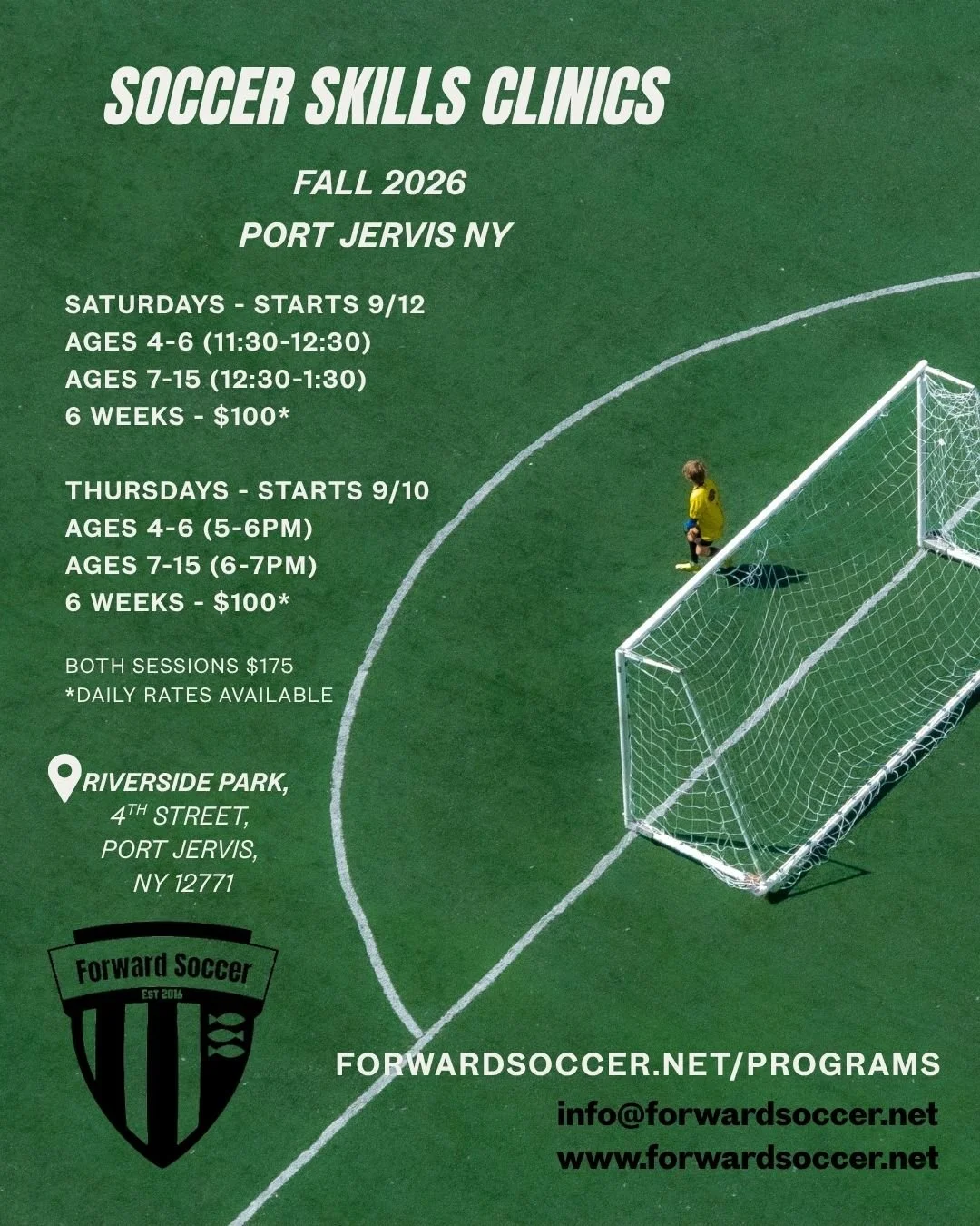 Port Jervis Fall 2026 (Ages 7-15) Sat & Thurs