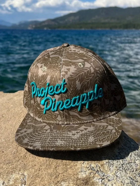 TropiCamo – Teal Script