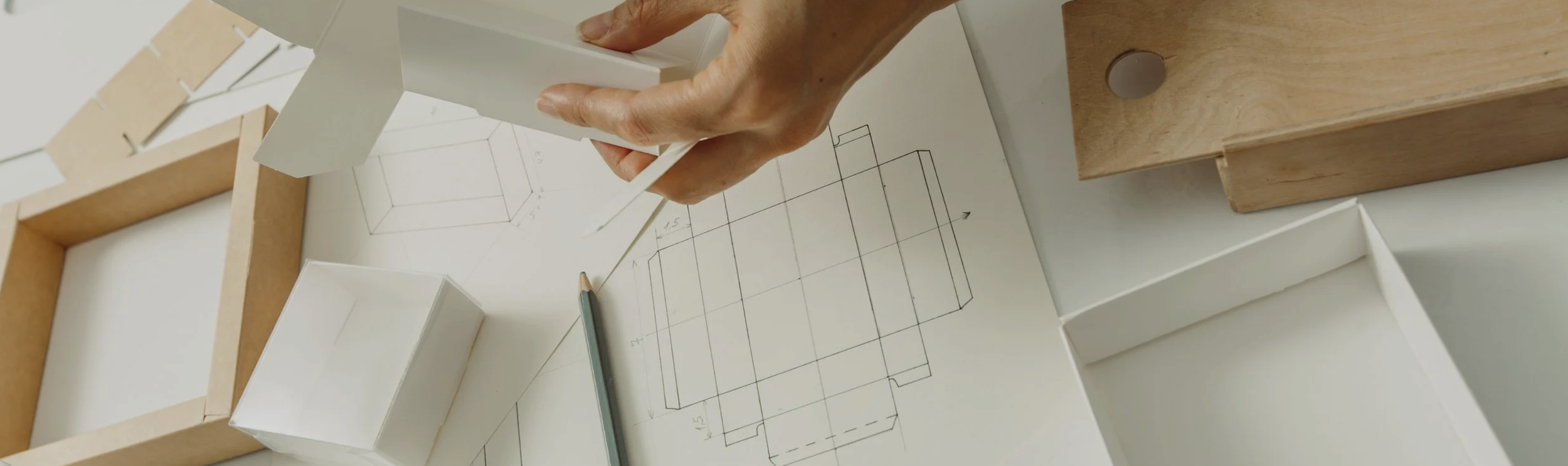 Custom Print Design for small business in Arizona, close up of packaging materials.