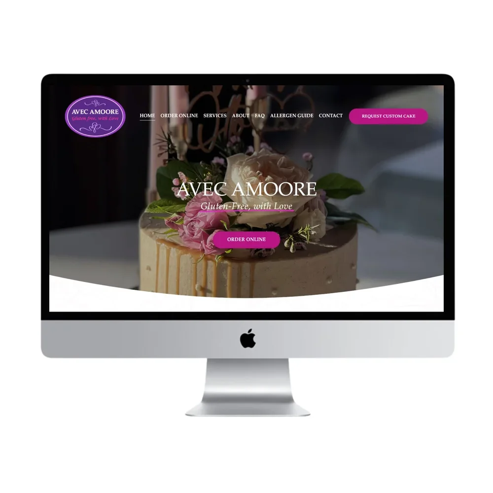 Custom website design for Avec More in Arizona, by Reverie Creative Agency.