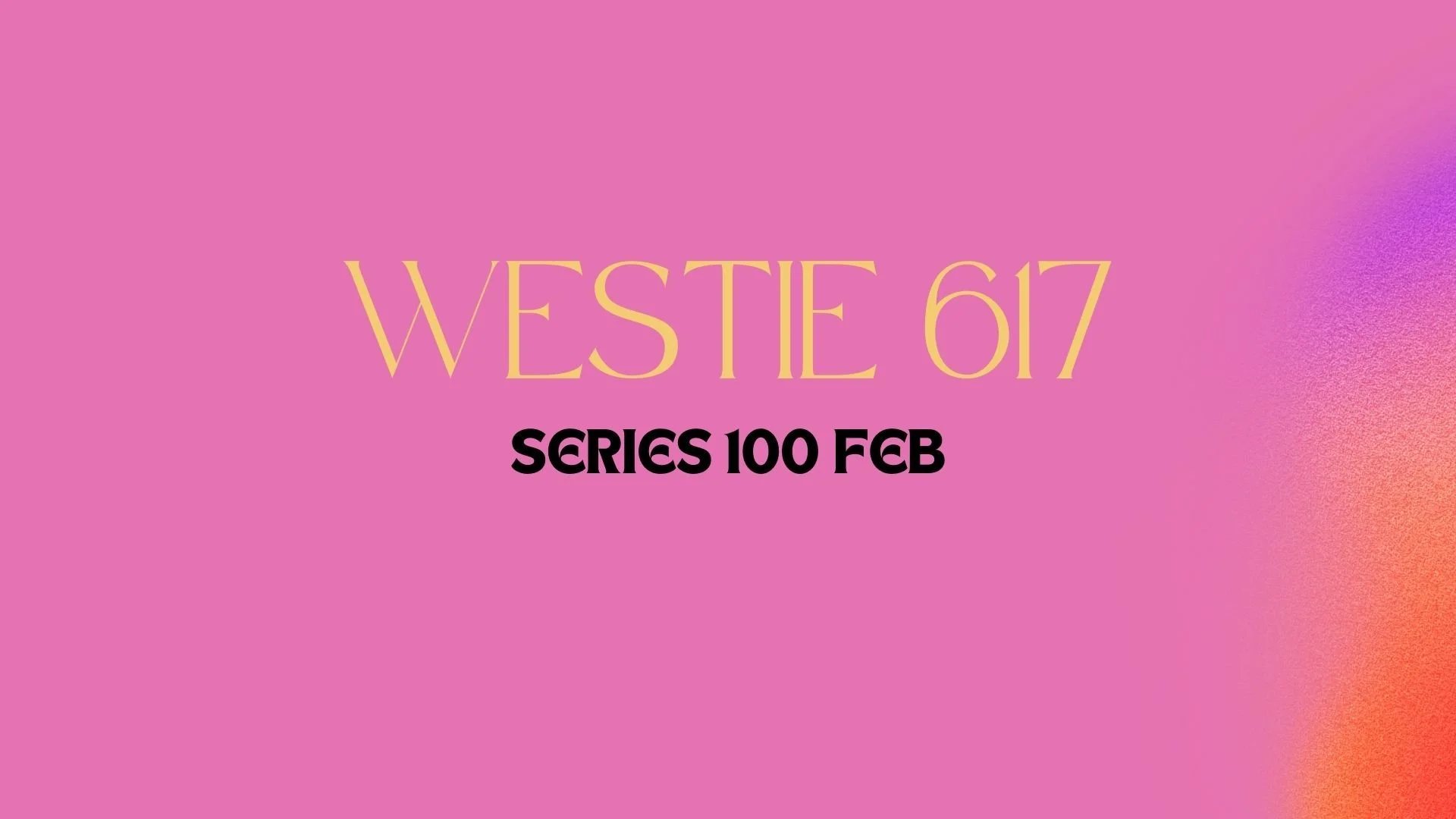 WCS Series 100- Beginner (February)