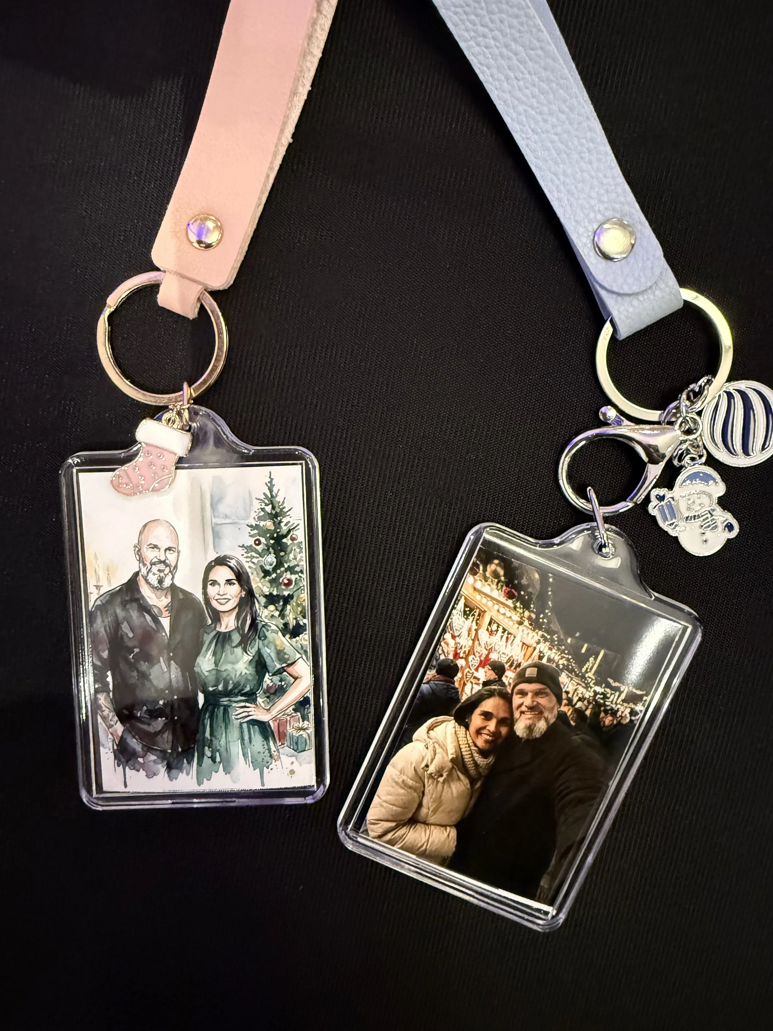holiday photo keychains DFW