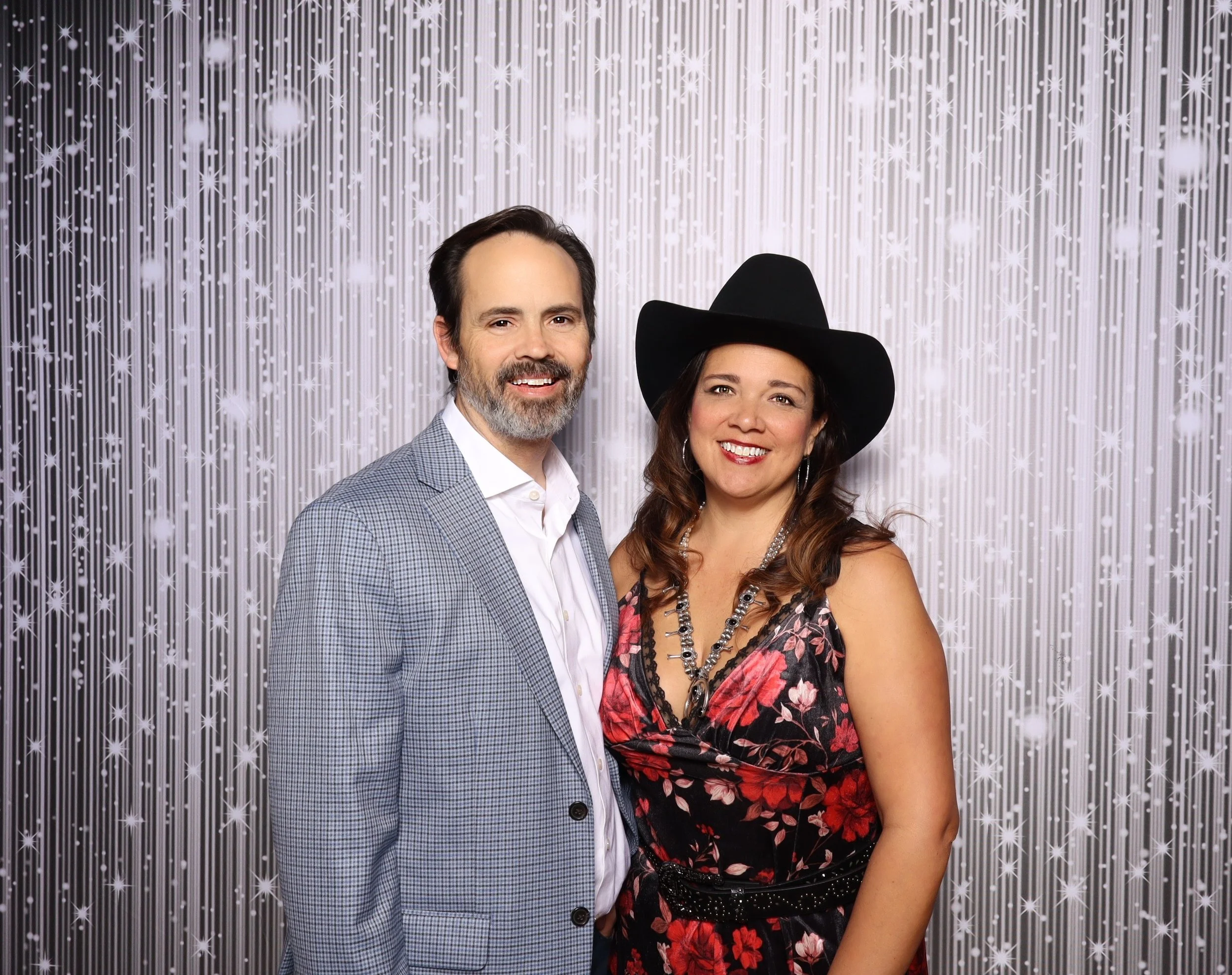 Fort Worth Photo Booth Company setup at a formal fundraiser gala at River Ranch Stockyards
