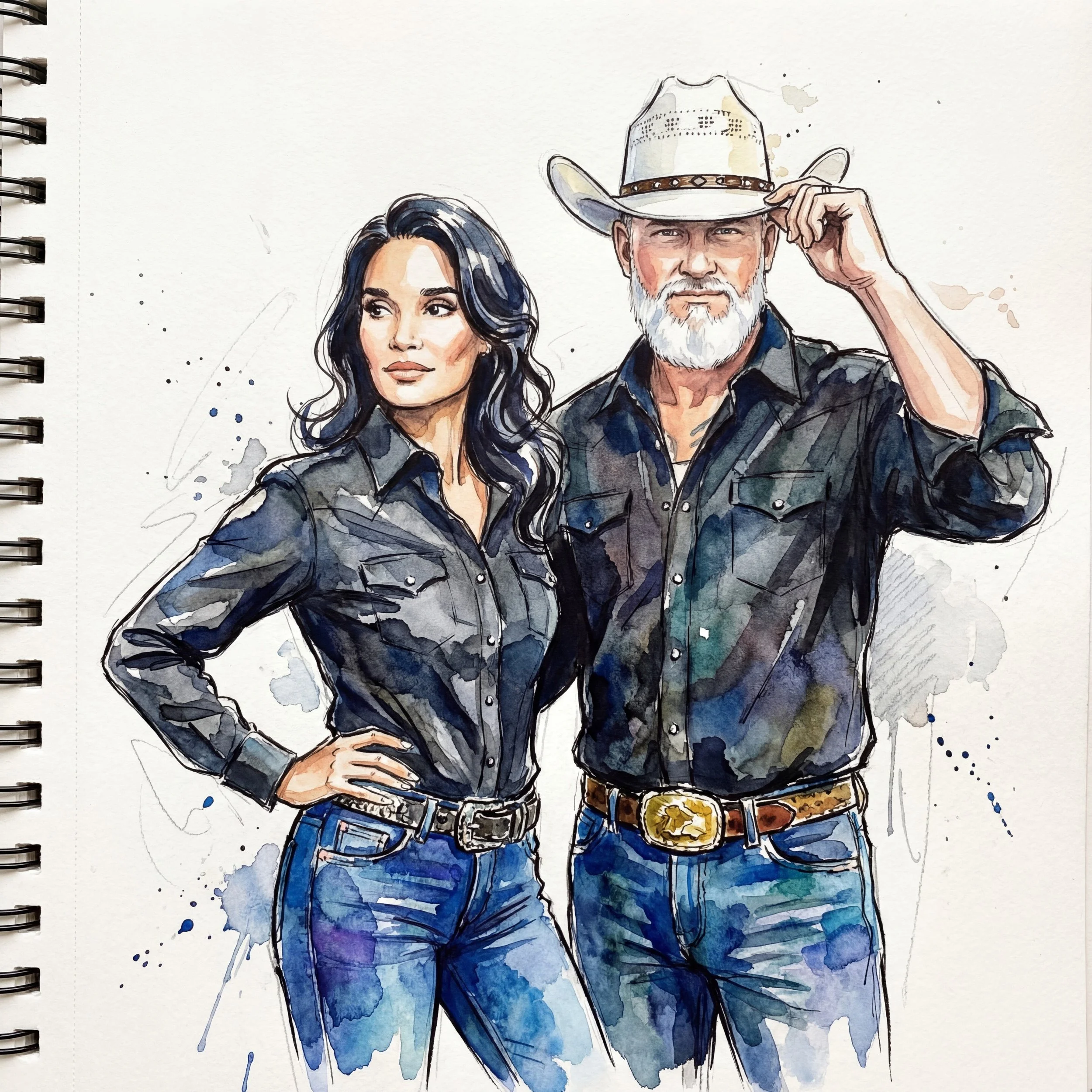 AI watercolor experience for Fort Worth events.