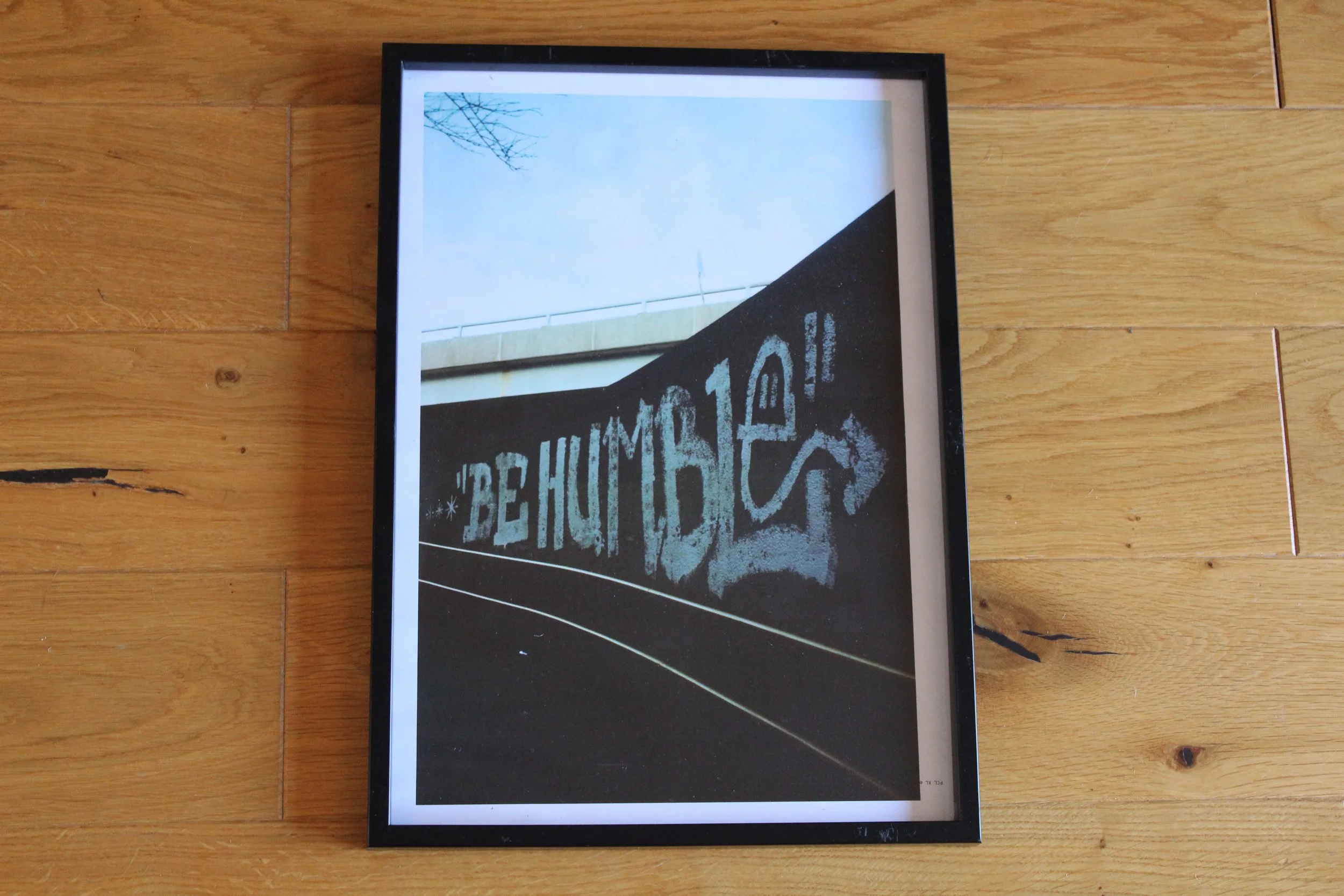'Be Humble' framed 35mm A3 photograph by Oscar H. Photos taken in Walton, Liverpool