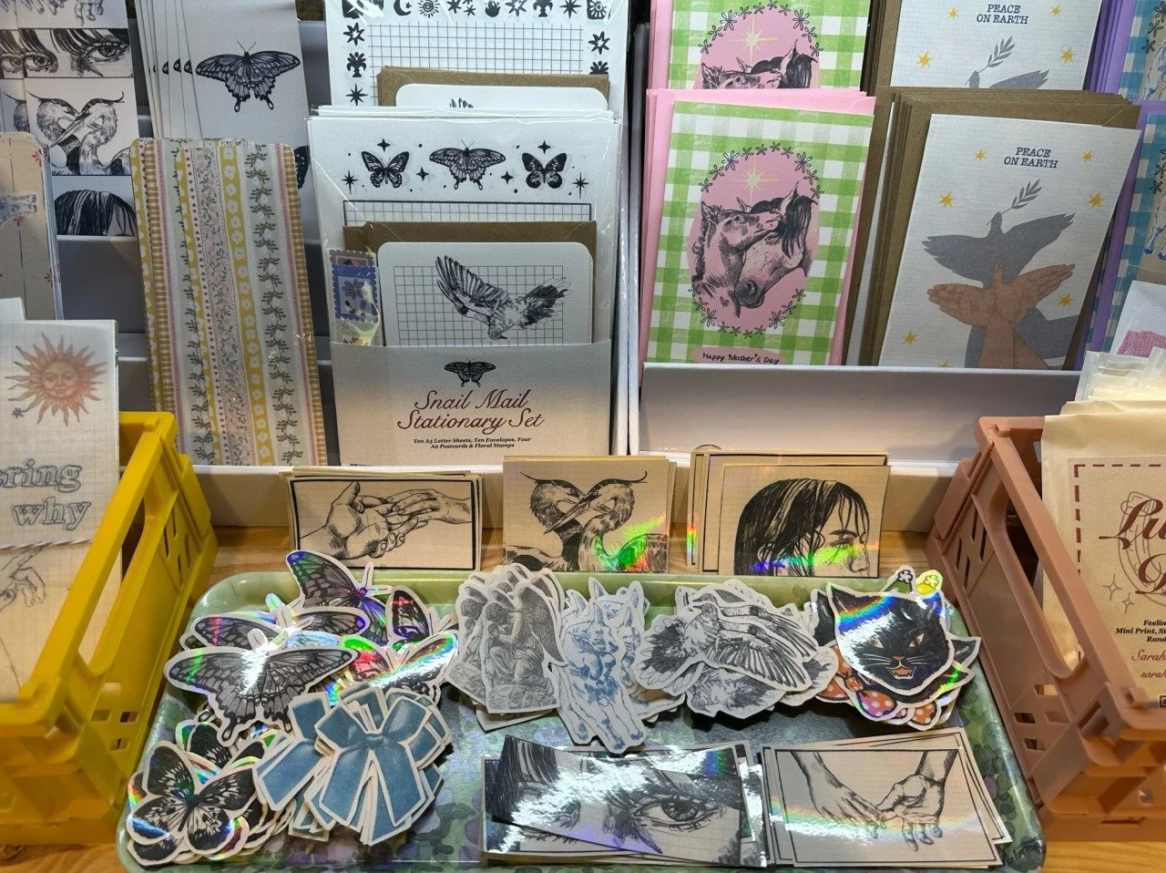 Illustration Products (2026) Photo from my stall at the I Love Wight Fair at the Garlic Farm in February 