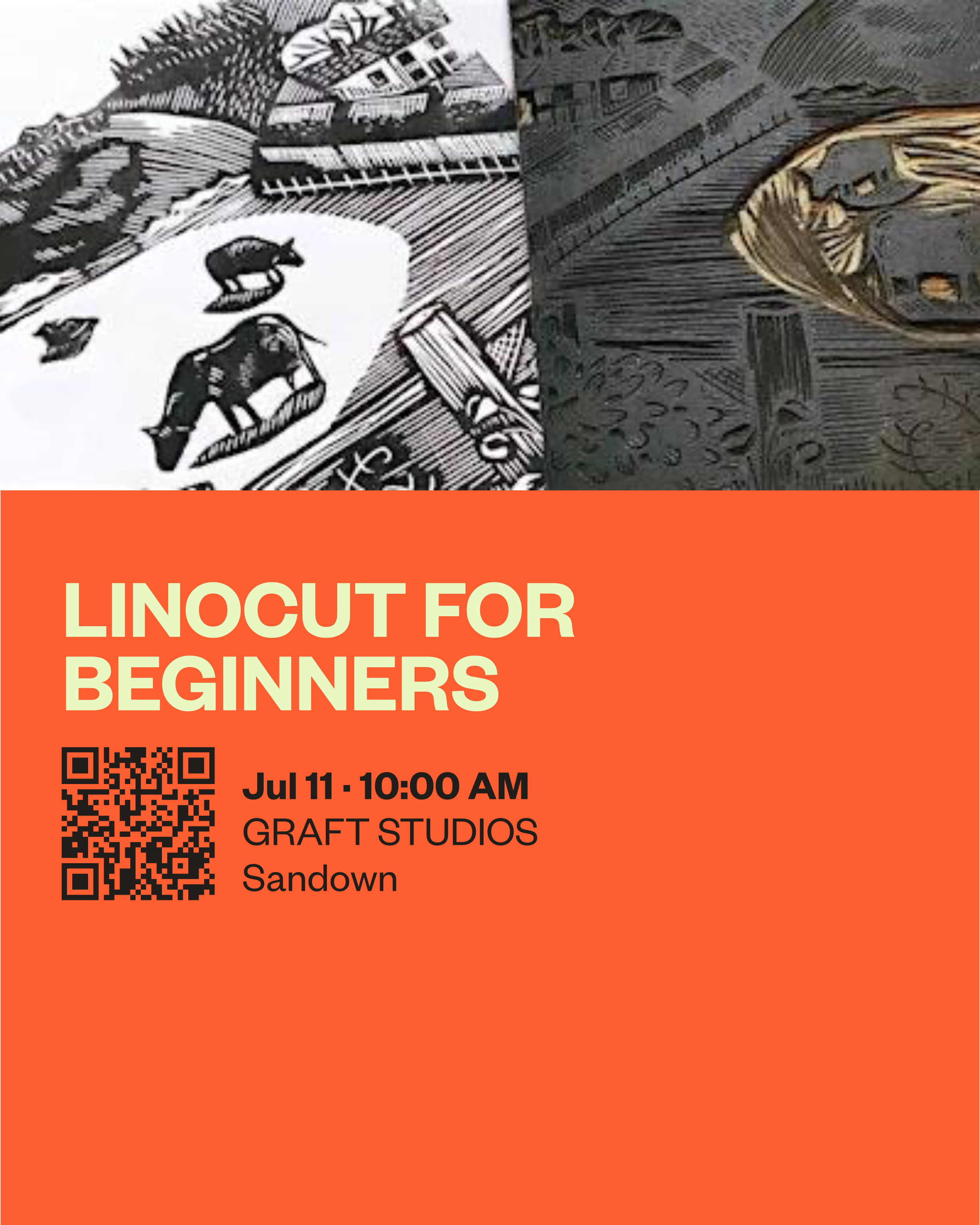 Linocut for Beginners Workshop with Katie Stone