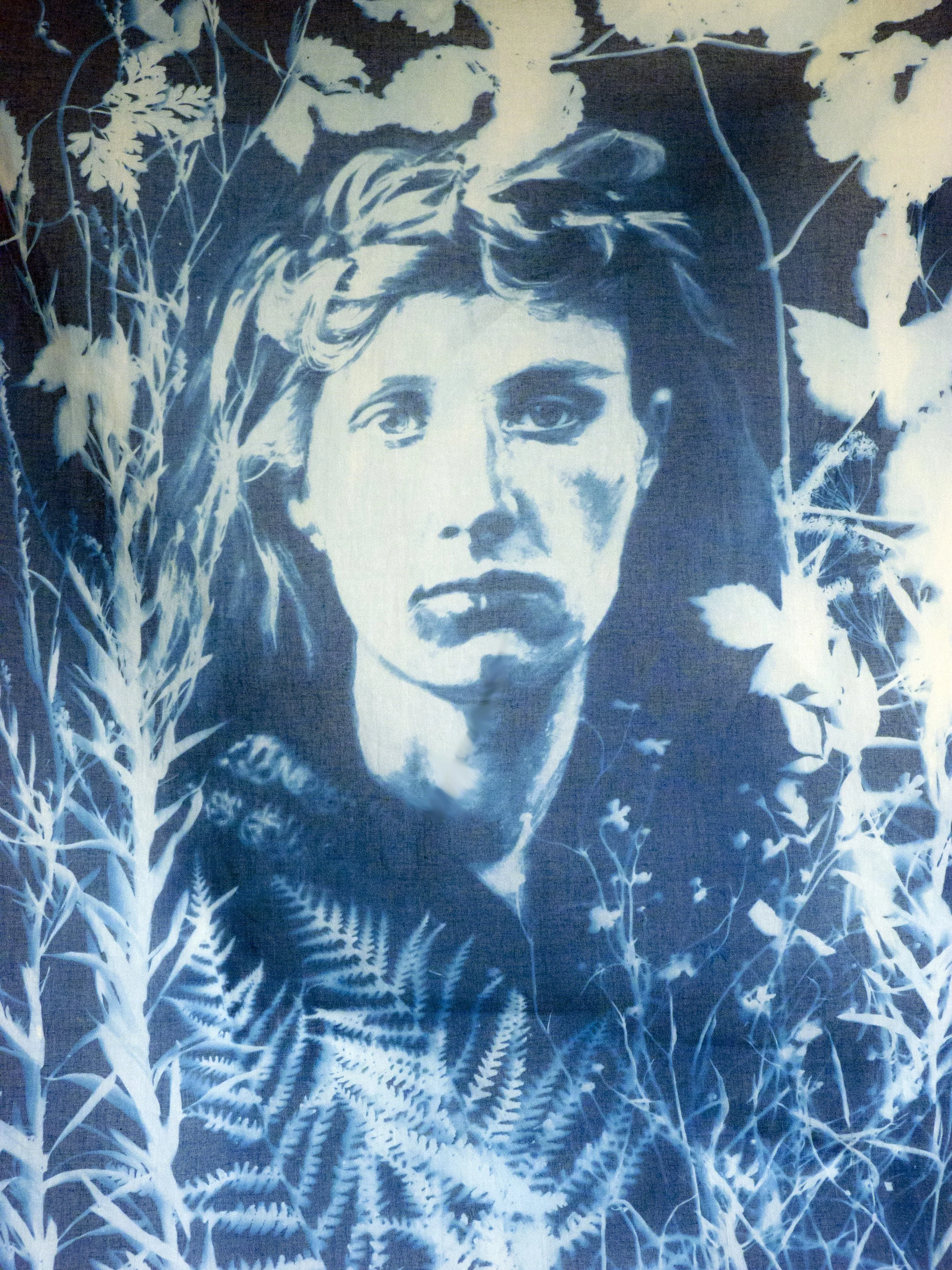 After Julia, Mrs Keene / Cyanotype on Cotton