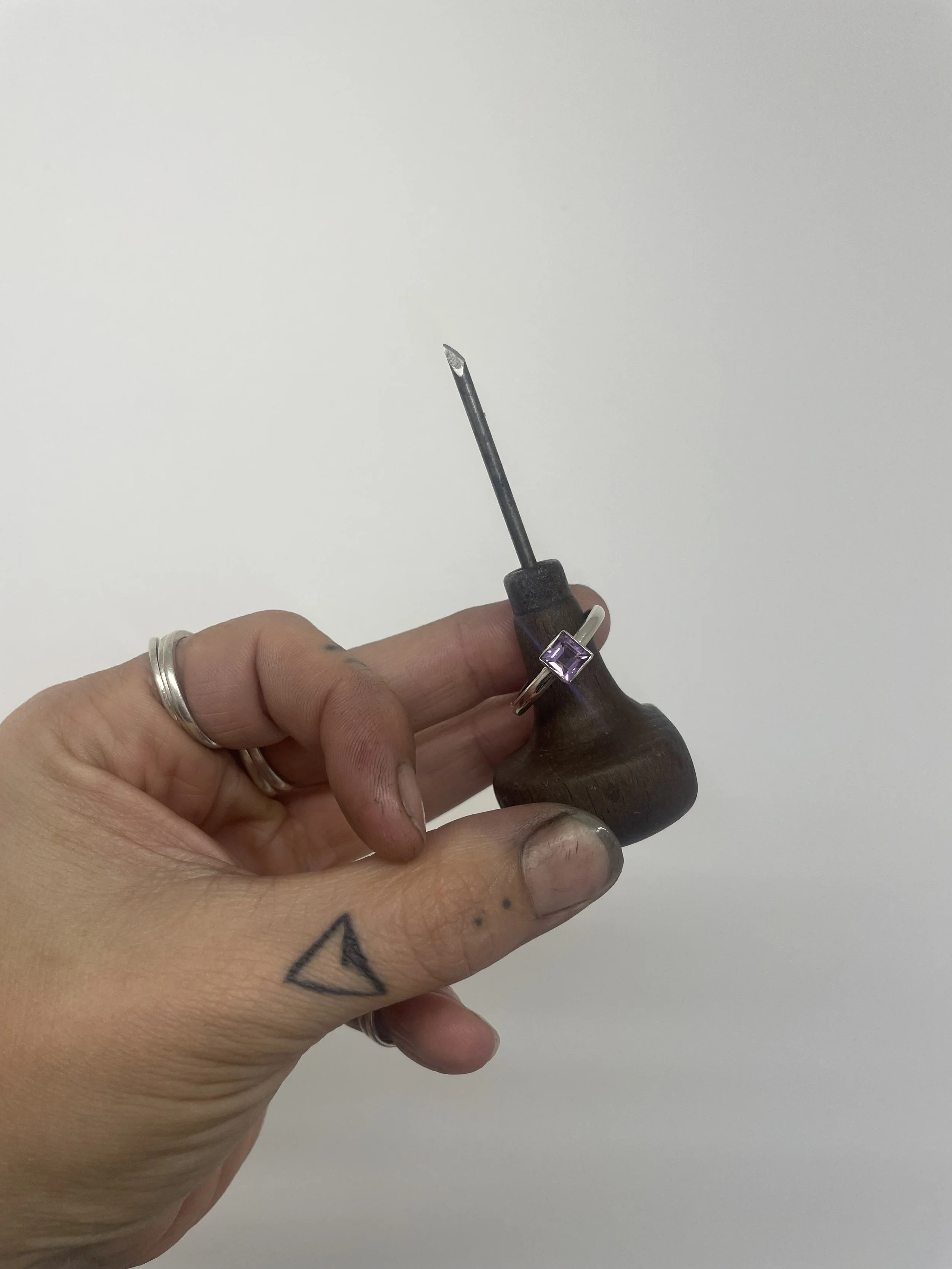 Handmade tools - Many jewellers create and adapt their own specialist tools to suit particular techniques and projects. These custom-made tools form an important part of the traditional goldsmith's workshop.