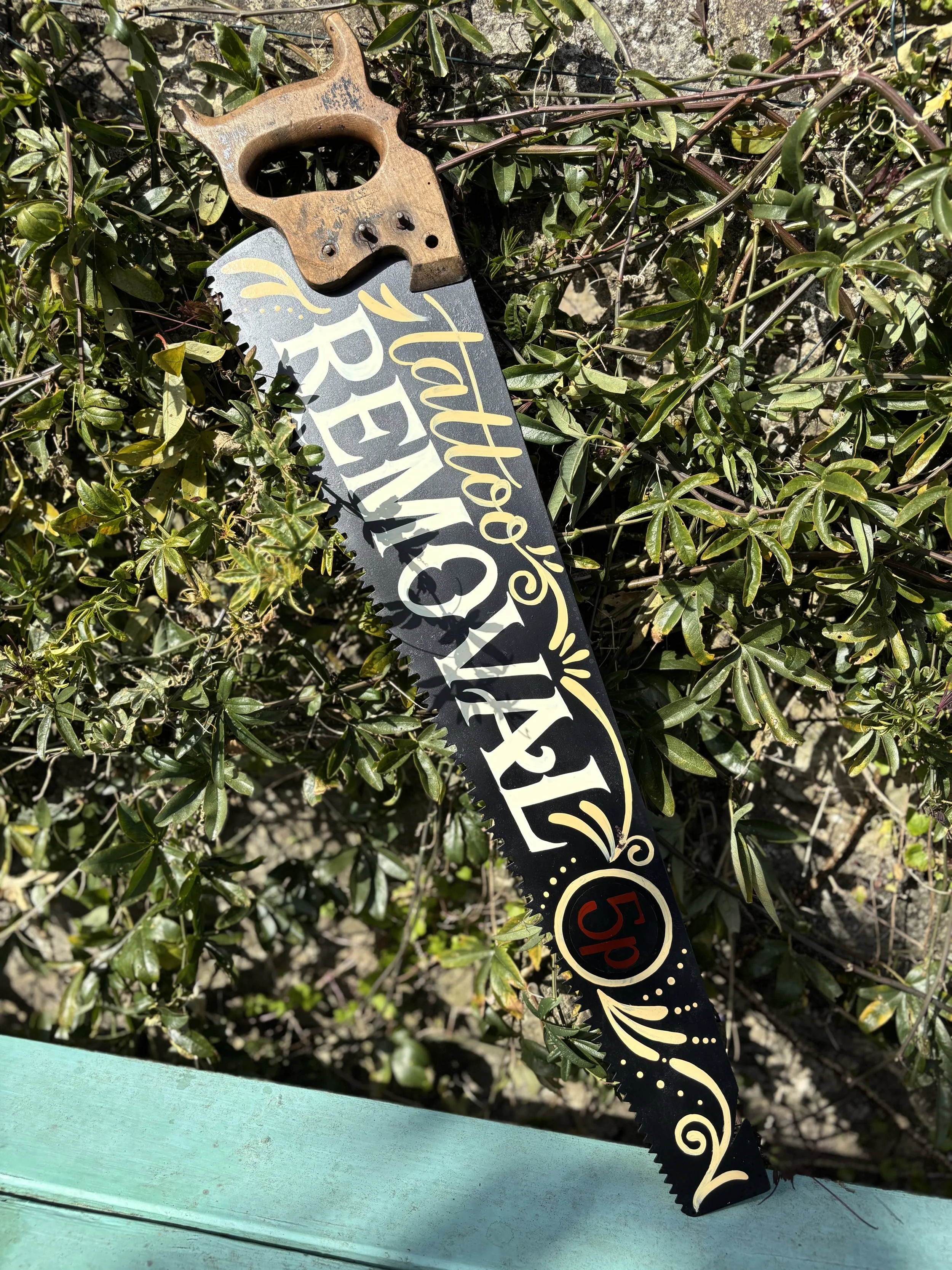 hand pinted vintage saw.jpg