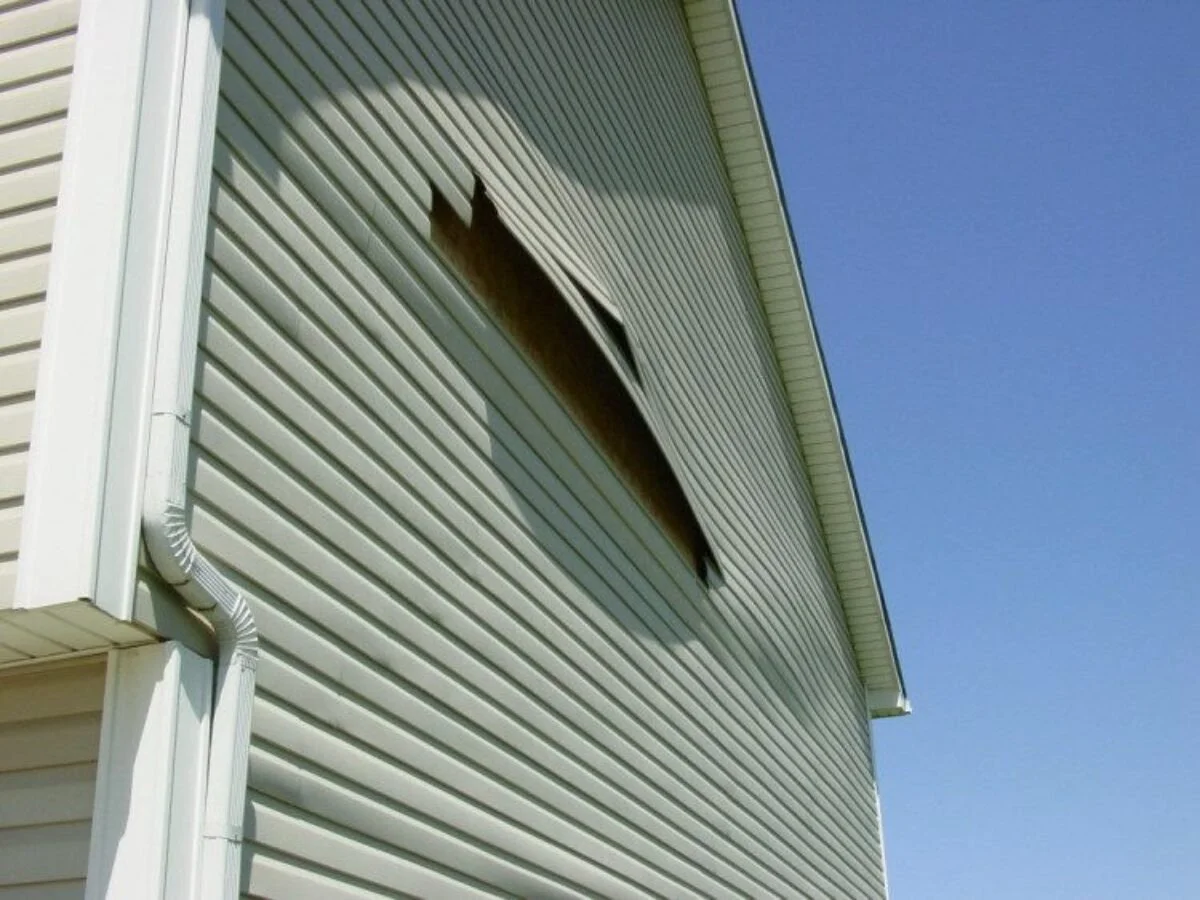 storm damage siding repair